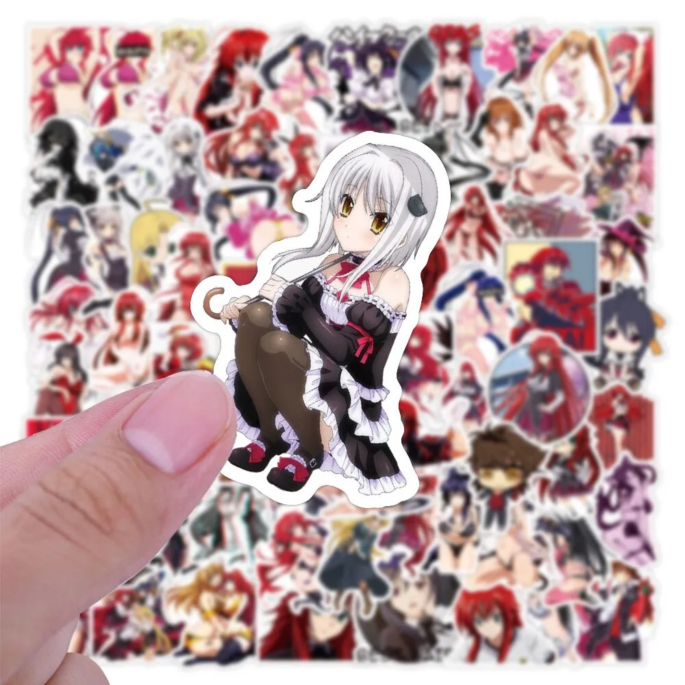 100pcs anime girls Decal Stickers | Hot Waifu stickers Decal Stickers | For  suitcase laptop Car Truck Waterproof Car stickers