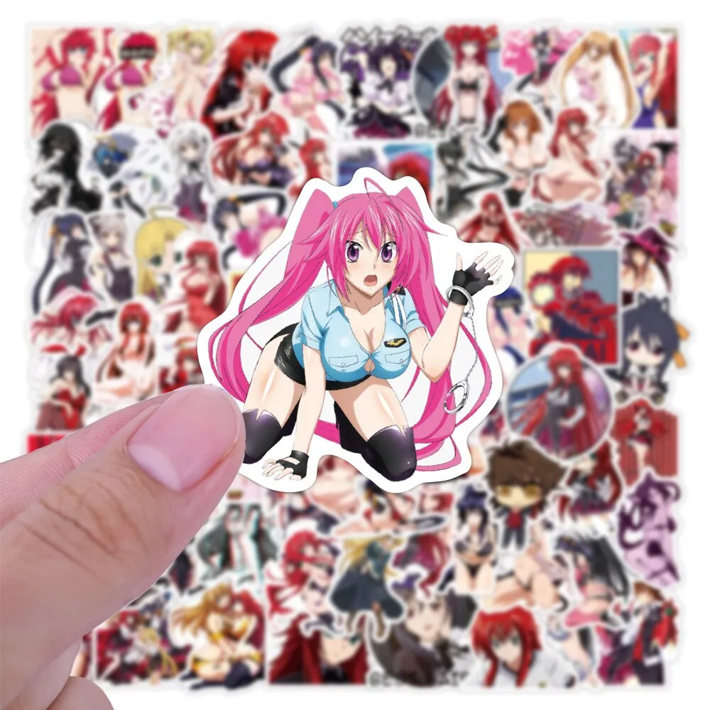 100pcs anime girls Decal Stickers | Hot Waifu stickers Decal Stickers | For  suitcase laptop Car Truck Waterproof Car stickers