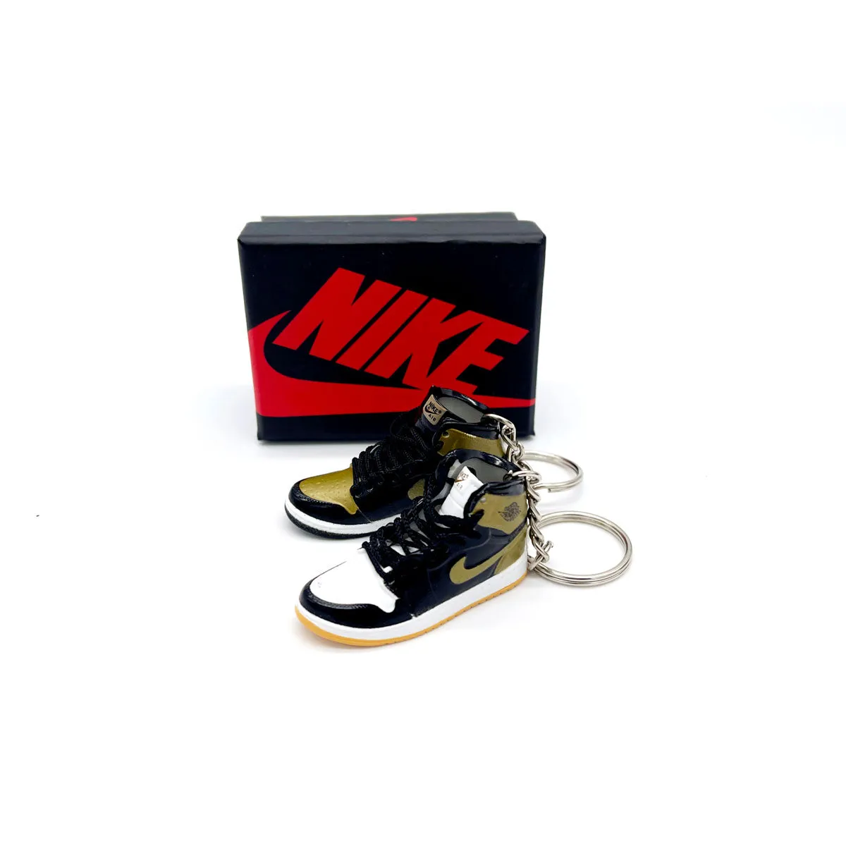 3D Sneaker Keychain - Air Jordan 1 High Gold Top 3 Pair