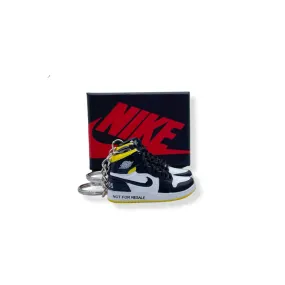 3D Sneaker Keychain- Air Jordan 1 High 'Not For Resale' Varsity Maize Pair