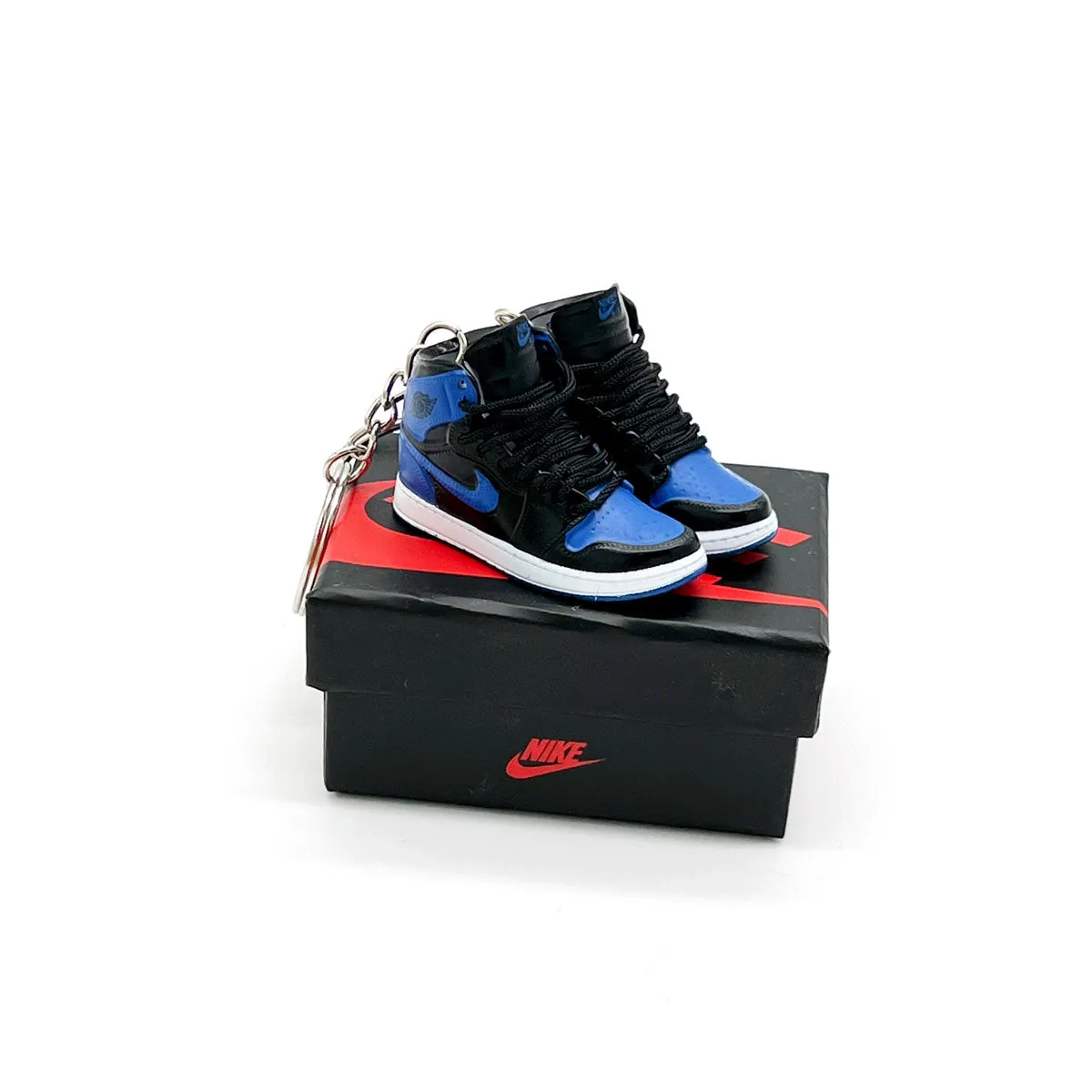 3D Sneaker Keychain- Air Jordan 1 High Royal Blue Pair