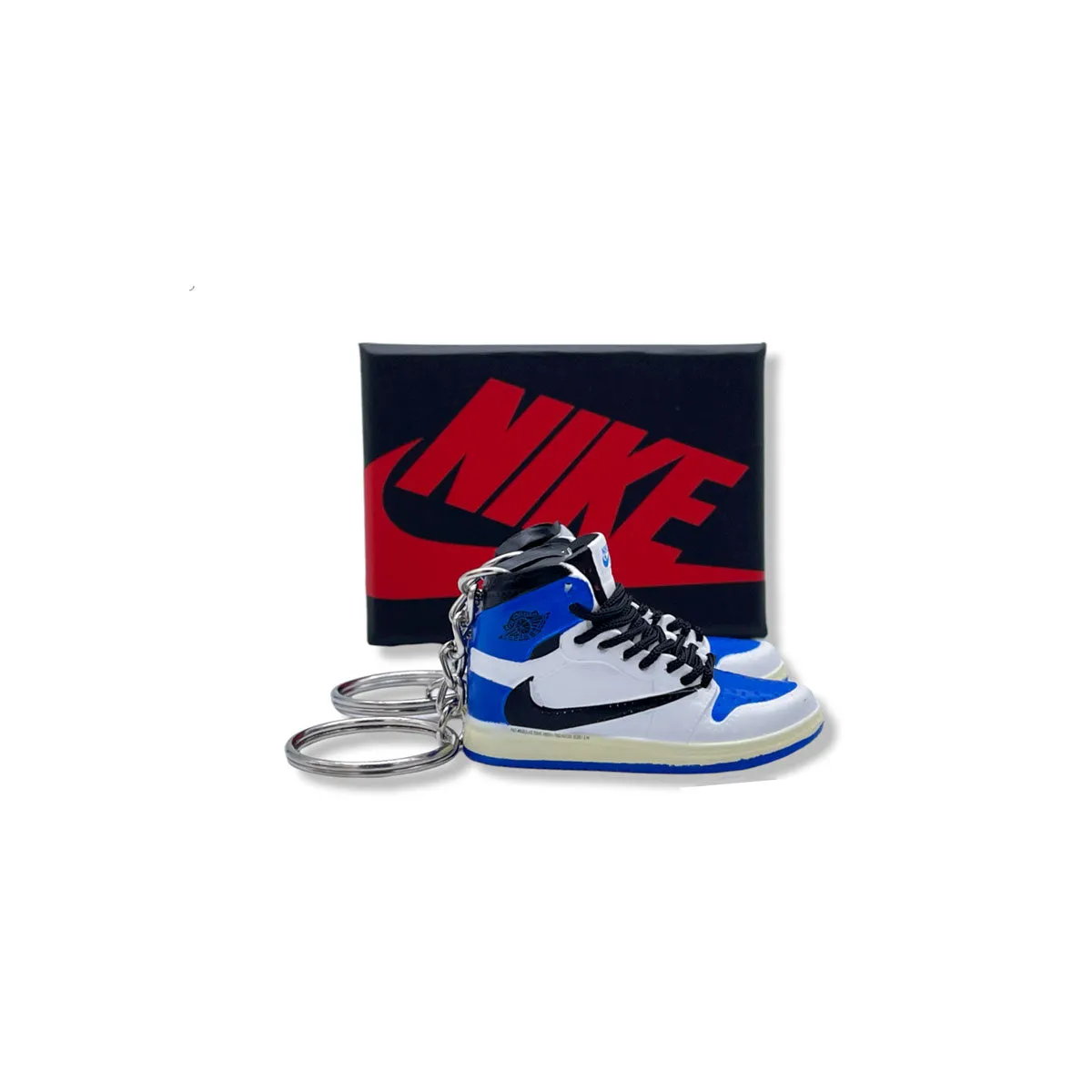 3D Sneaker Keychain- Air Jordan 1 High Travis Scott Fragment Pair