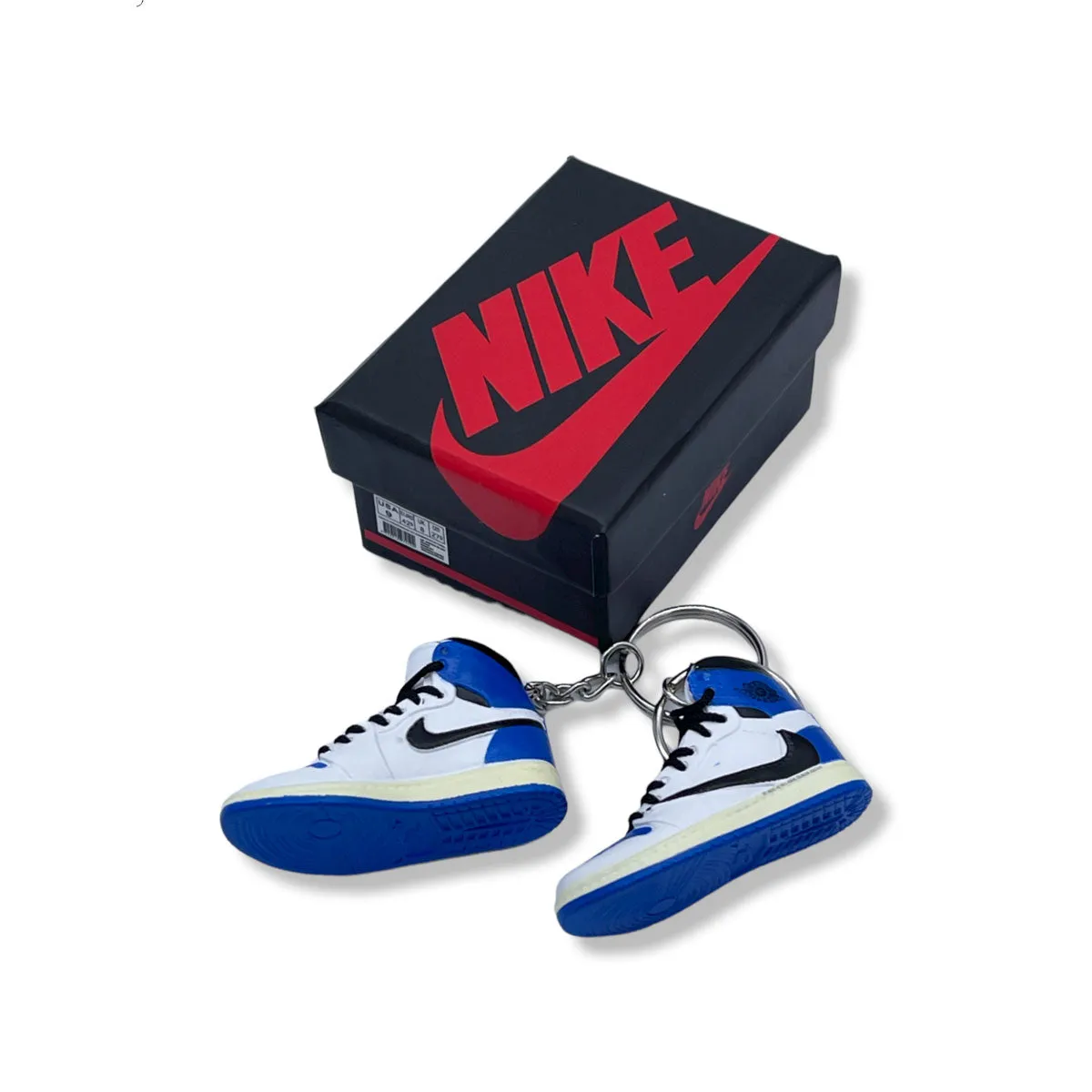 3D Sneaker Keychain- Air Jordan 1 High Travis Scott Fragment Pair