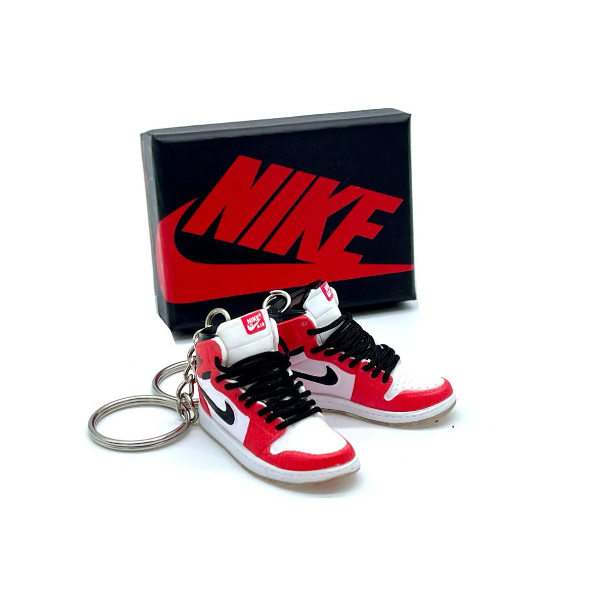 3D Sneaker Keychain - Air Jordan 1 High Trophy Room Chicago Pair