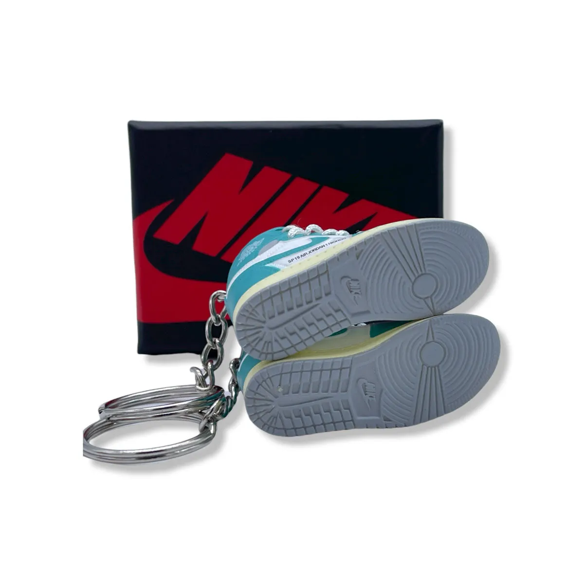 3D Sneaker Keychain- Air Jordan 1 High Turbo Green Pair