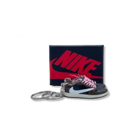 3D Sneaker Keychain- Air Jordan 1 Low Travis Scott Pair