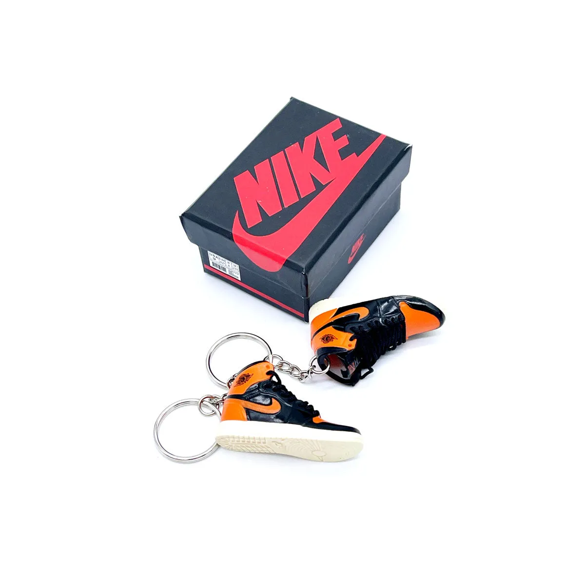 3D Sneaker Keychain- Air Jordan 1 Shattered Backboard 3.0 Pair