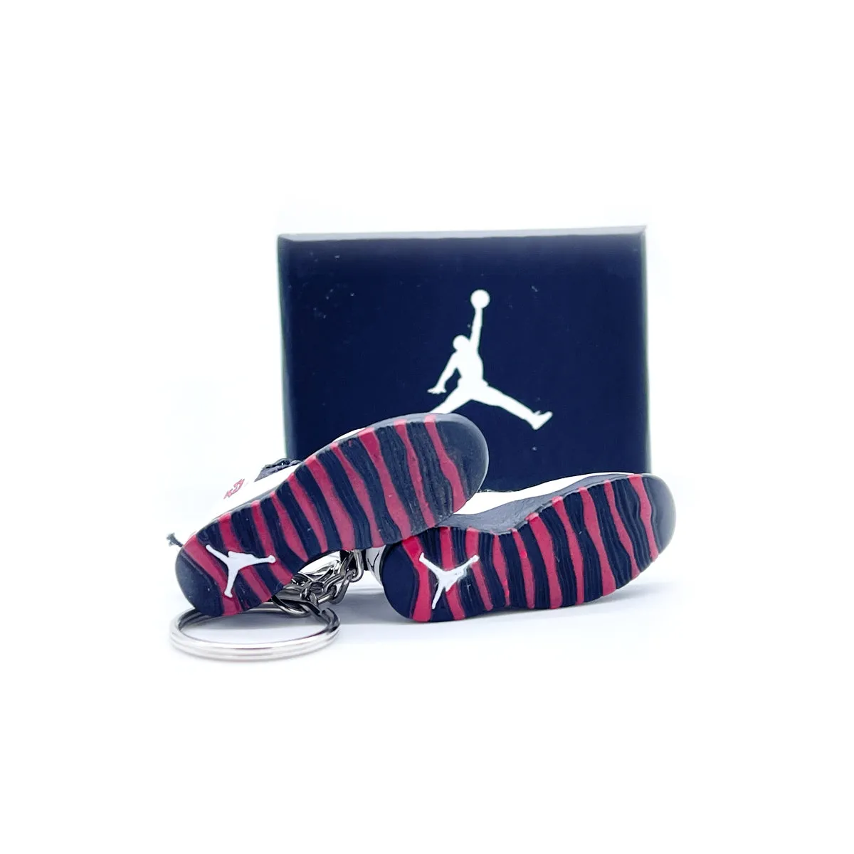 3D Sneaker Keychain- Air Jordan 10 Chicago Pair