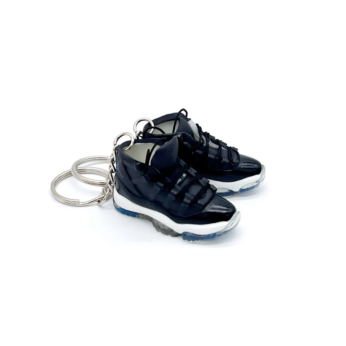 3D Sneaker Keychain- Air Jordan 11 Space Jam Pair