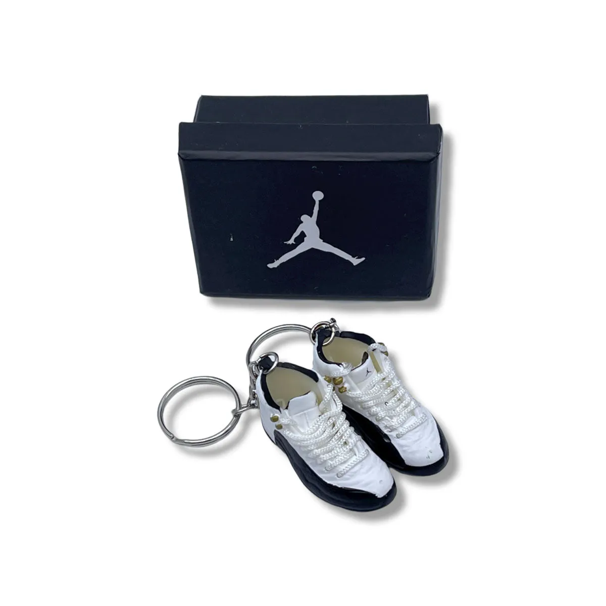 3D Sneaker Keychain - Air Jordan 12 Taxi Pair