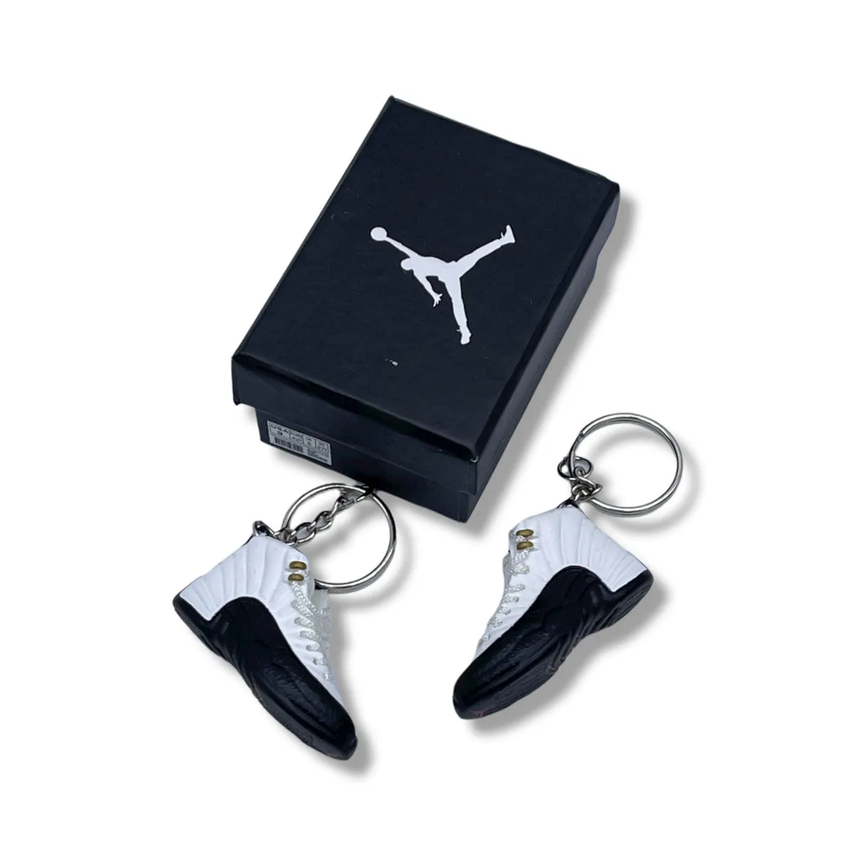 3D Sneaker Keychain - Air Jordan 12 Taxi Pair