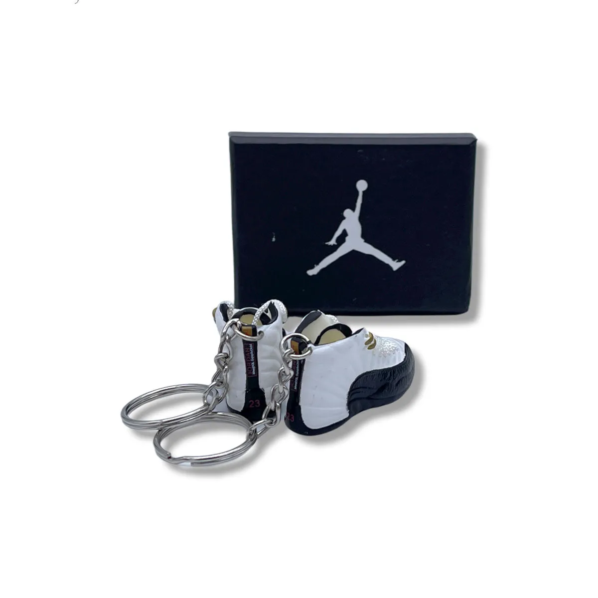 3D Sneaker Keychain - Air Jordan 12 Taxi Pair