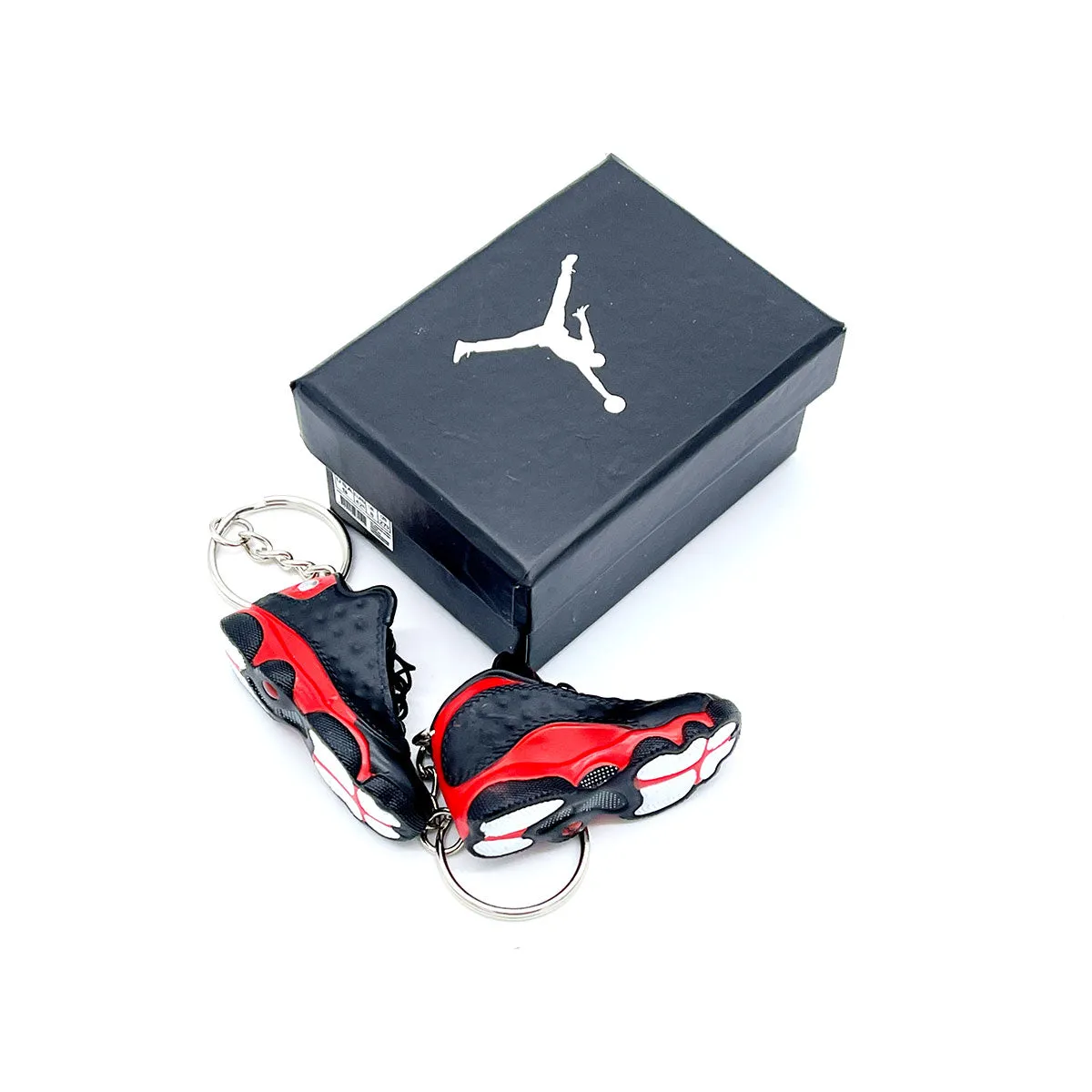 3D Sneaker Keychain- Air Jordan 13 Bred Pair