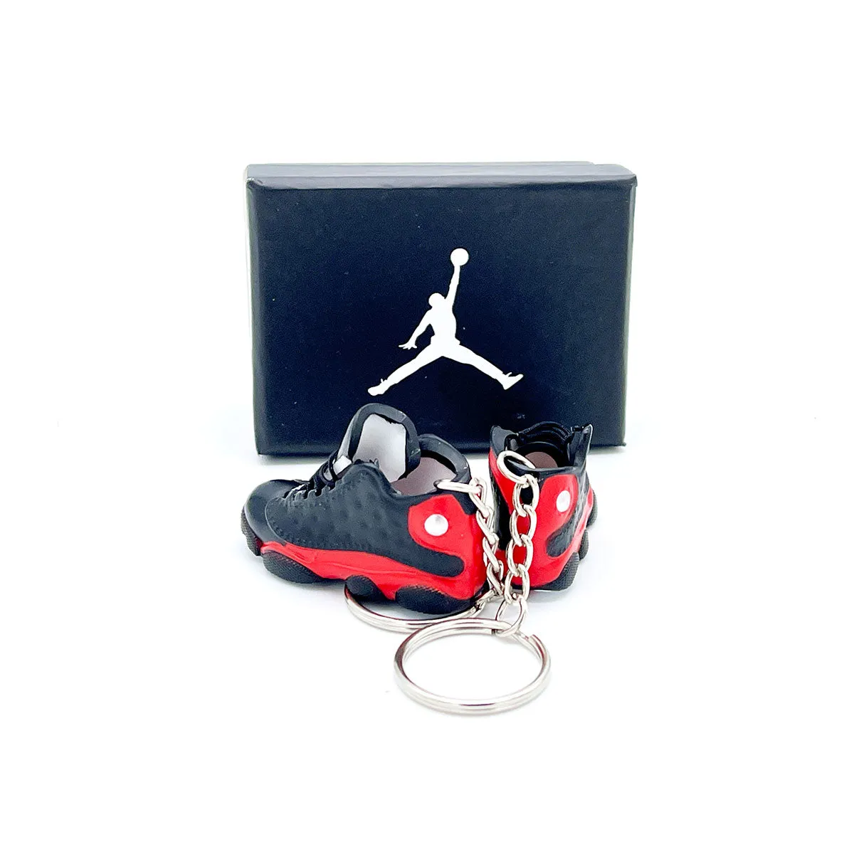 3D Sneaker Keychain- Air Jordan 13 Bred Pair