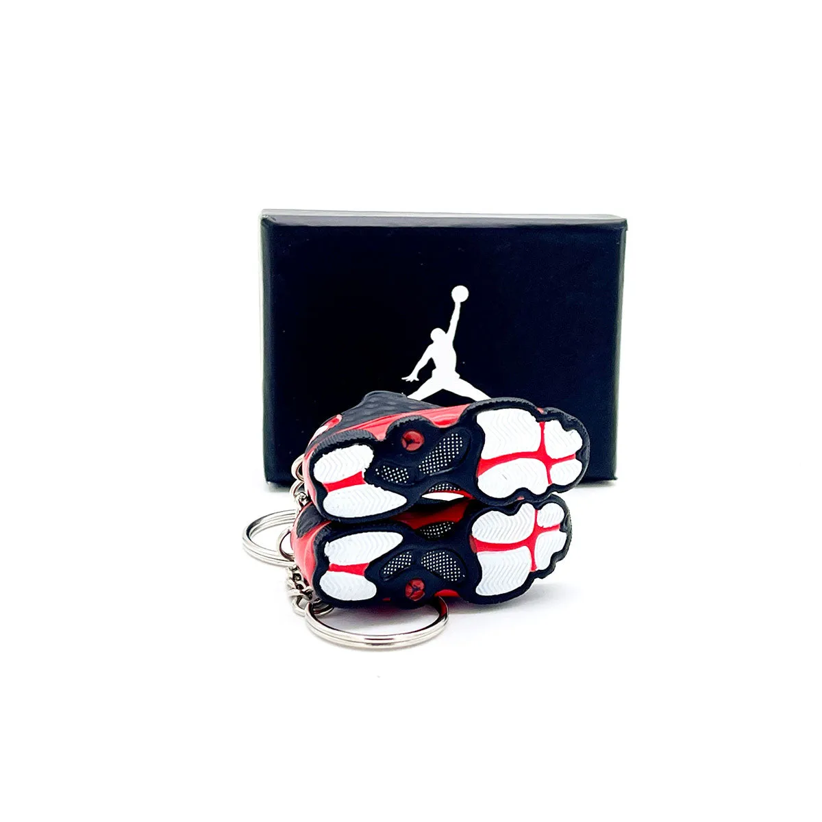 3D Sneaker Keychain- Air Jordan 13 Bred Pair