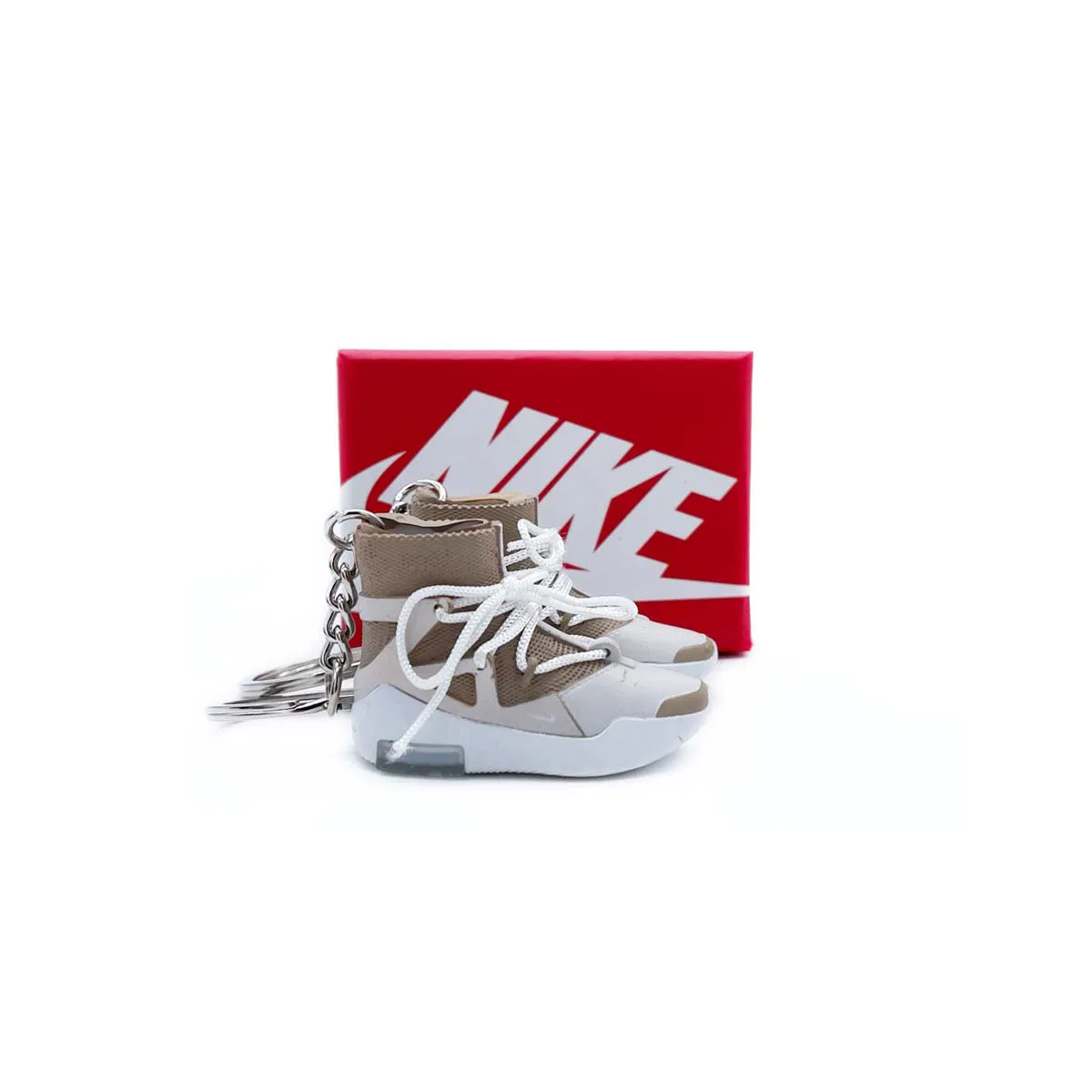 3D Sneaker Keychain- Nike Air Fear Of God 1 Oatmeal Pair