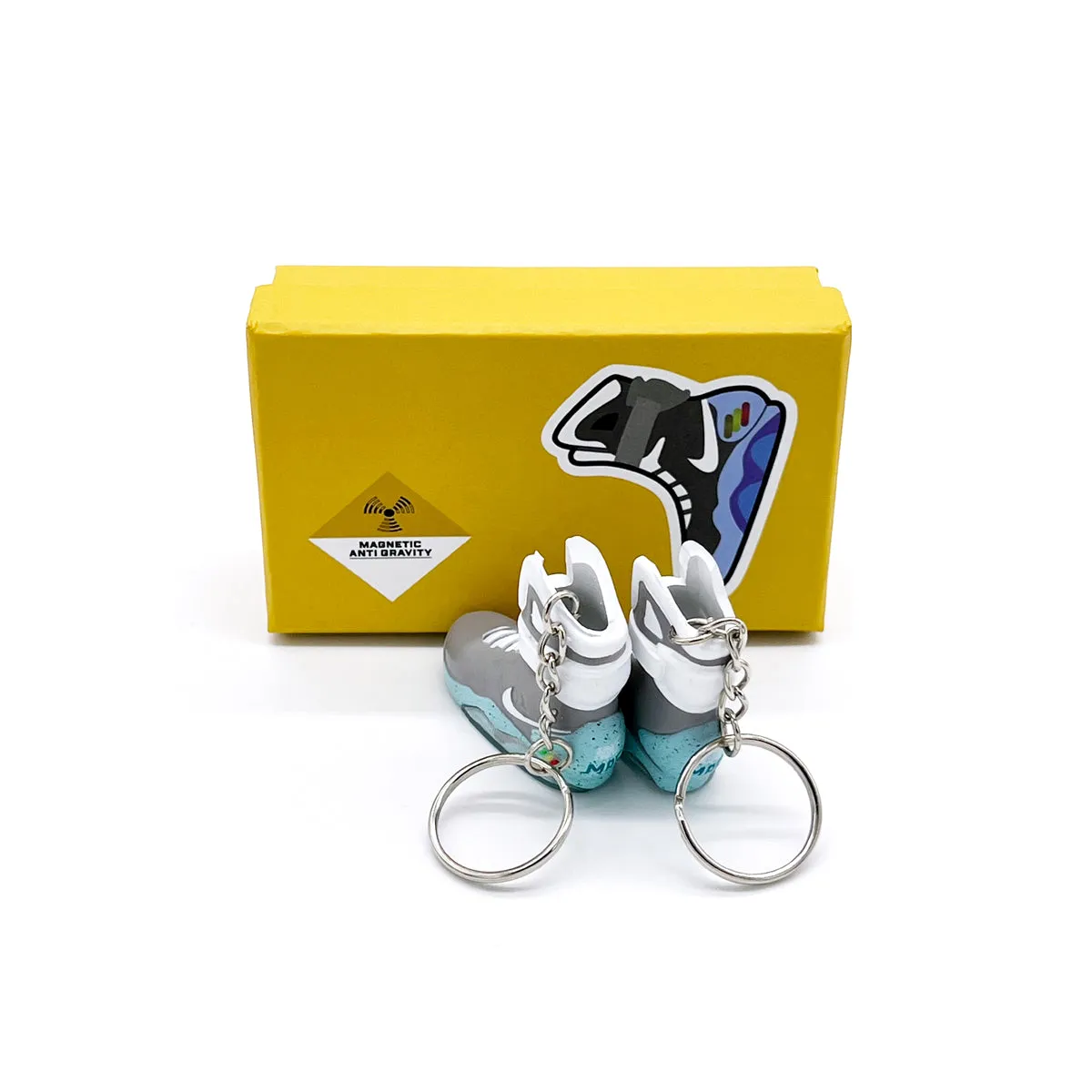 3D Sneaker Keychain- Nike Air Mag Back To The Future Pair