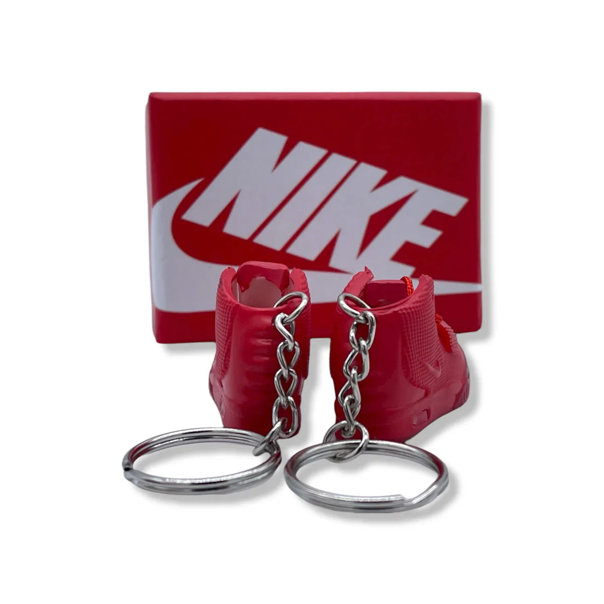 3D Sneaker Keychain- Nike Air Yeezy 2 Red October Pair