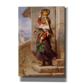 'A Roman Water Carrier' by Carl Haag, Canvas Wall Art