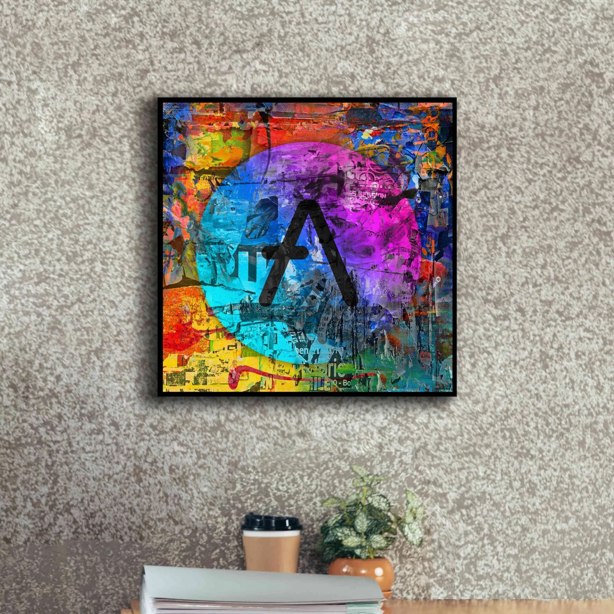 'Aave Crypto In Color' by Portfolio Giclee Canvas Wall Art