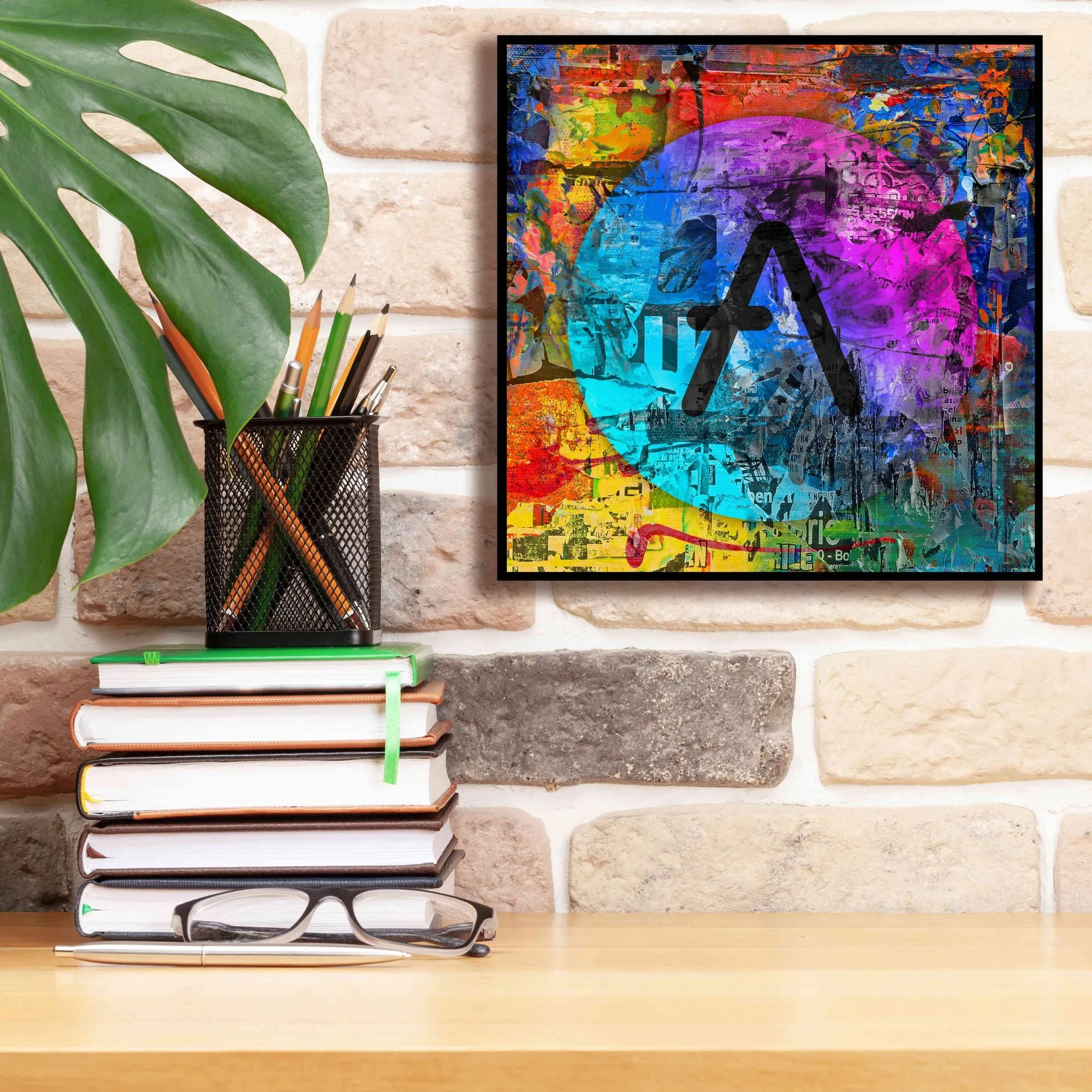 'Aave Crypto In Color' by Portfolio Giclee Canvas Wall Art