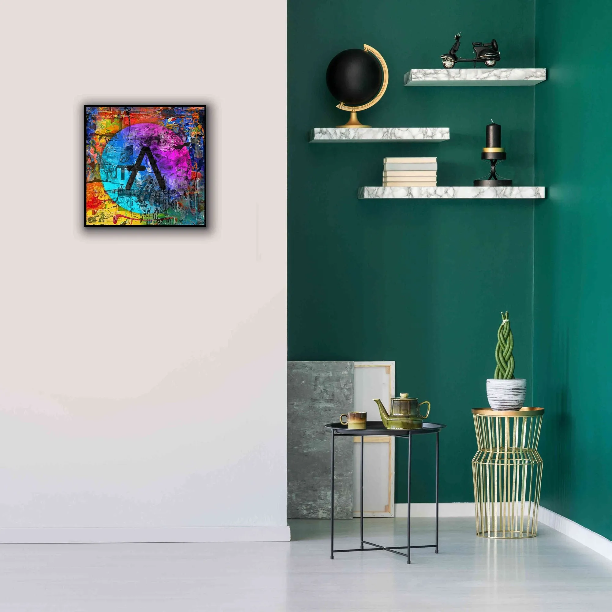 'Aave Crypto In Color' by Portfolio Giclee Canvas Wall Art