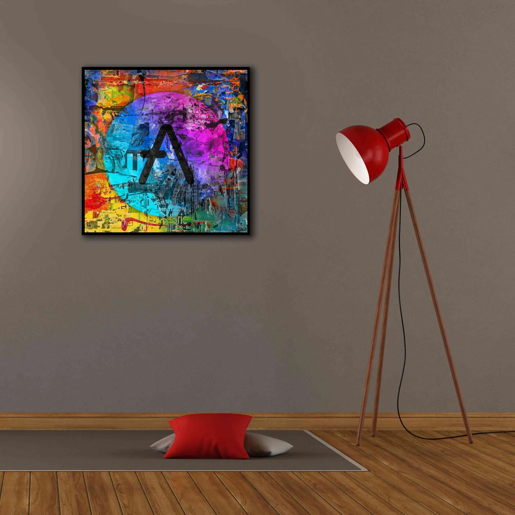 'Aave Crypto In Color' by Portfolio Giclee Canvas Wall Art