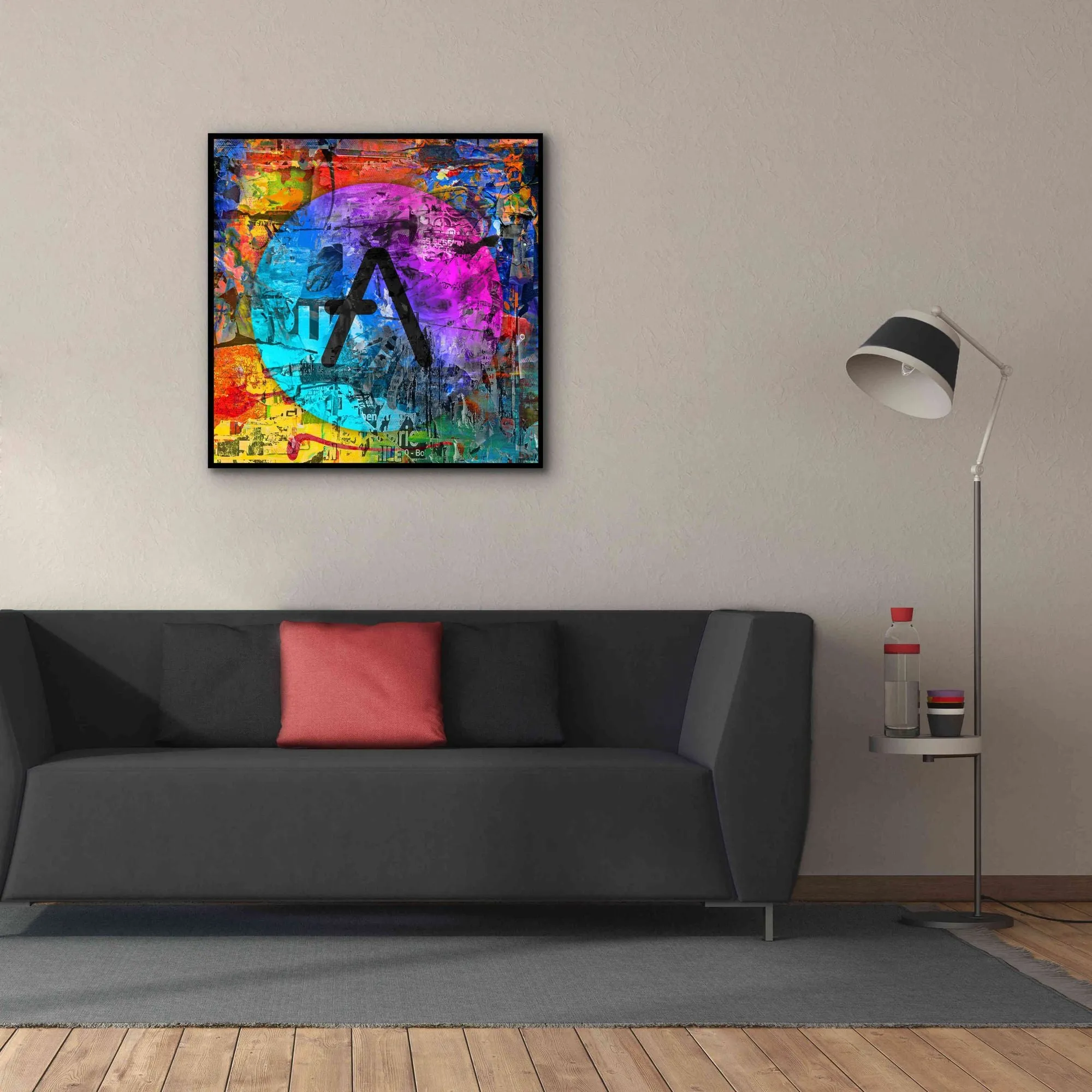 'Aave Crypto In Color' by Portfolio Giclee Canvas Wall Art