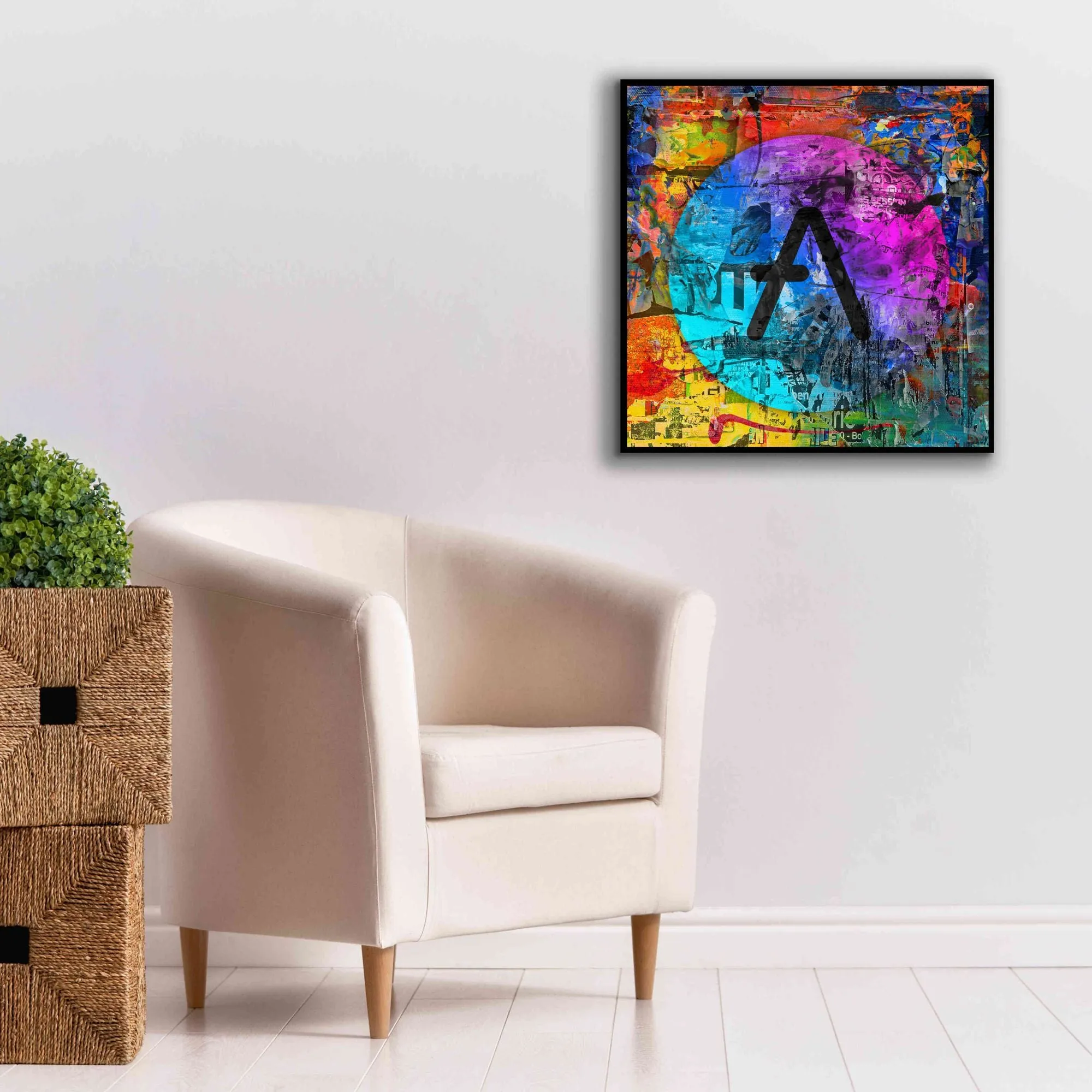 'Aave Crypto In Color' by Portfolio Giclee Canvas Wall Art