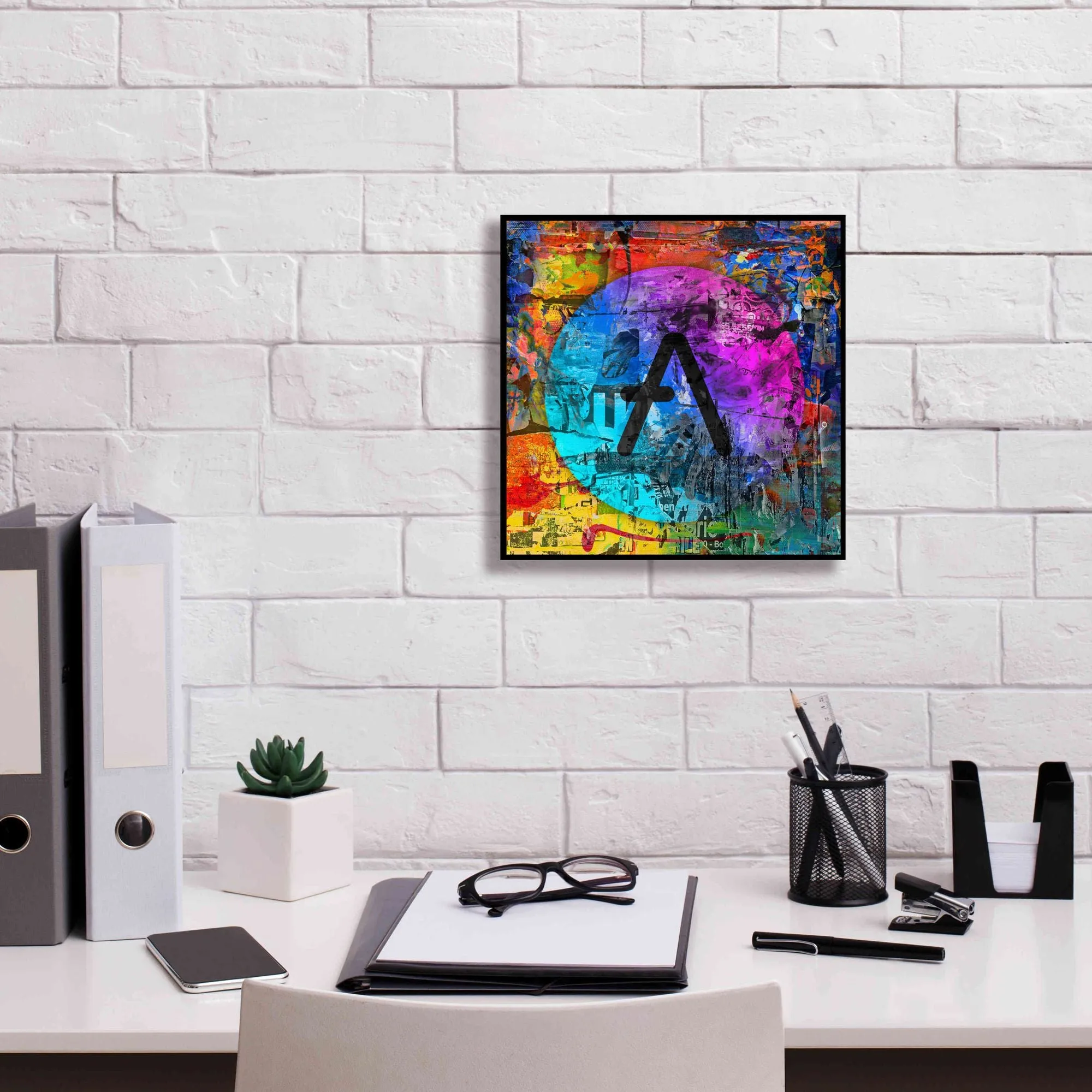 'Aave Crypto In Color' by Portfolio Giclee Canvas Wall Art