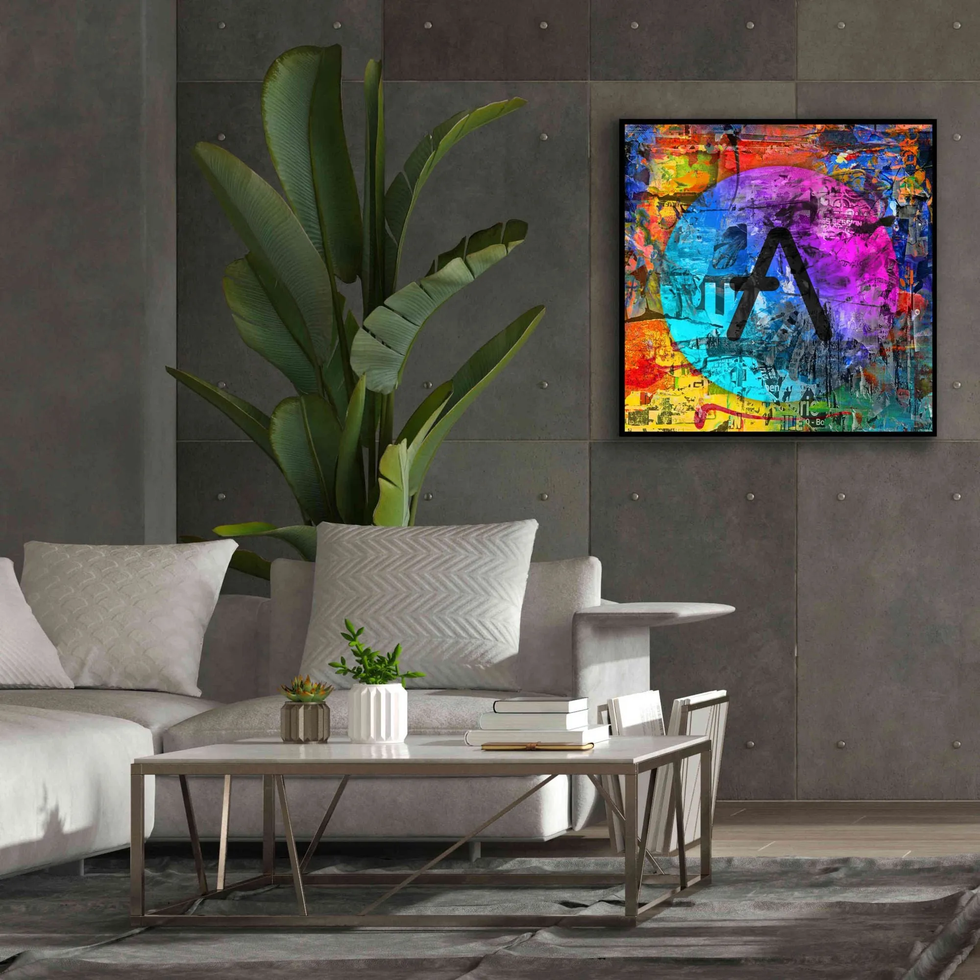 'Aave Crypto In Color' by Portfolio Giclee Canvas Wall Art