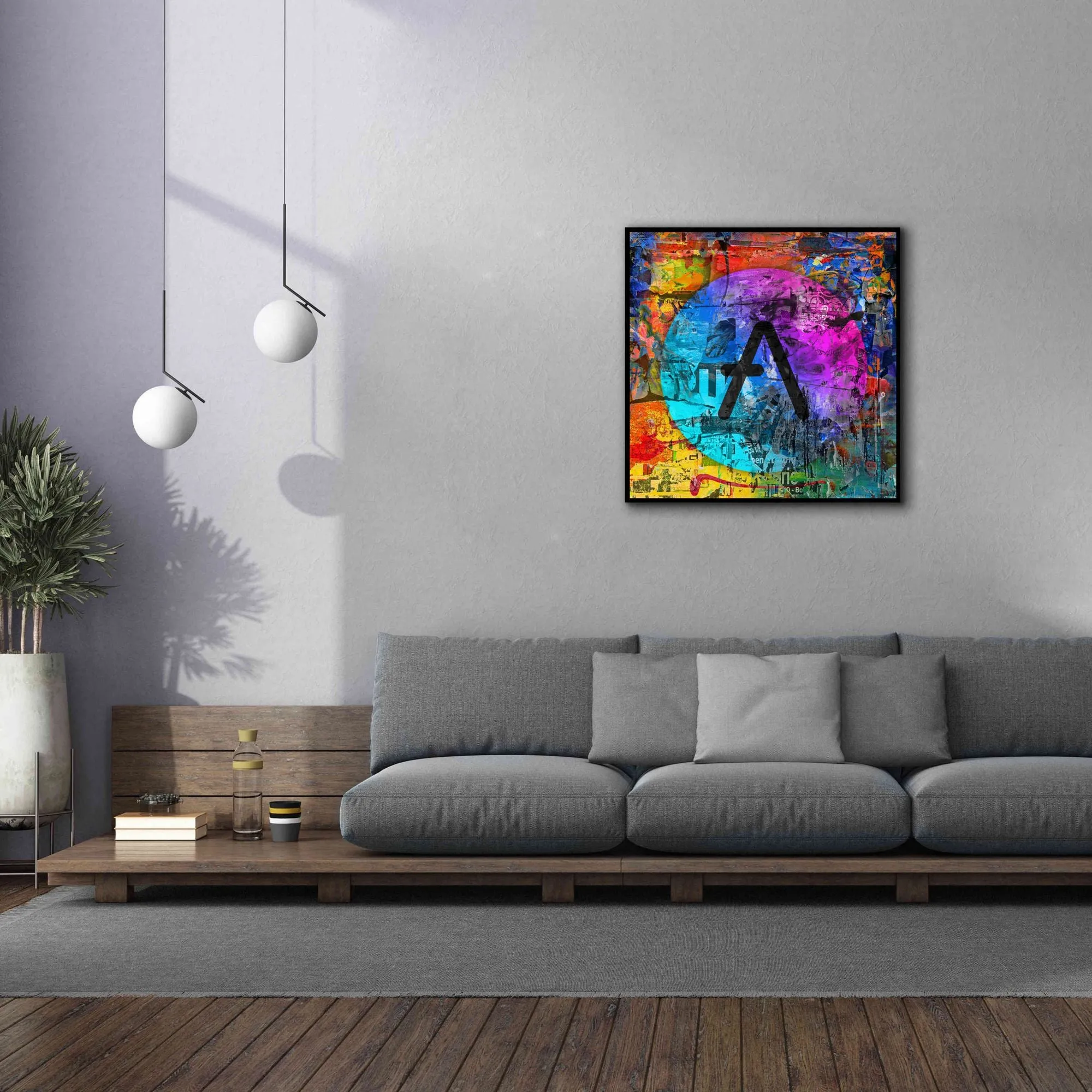 'Aave Crypto In Color' by Portfolio Giclee Canvas Wall Art