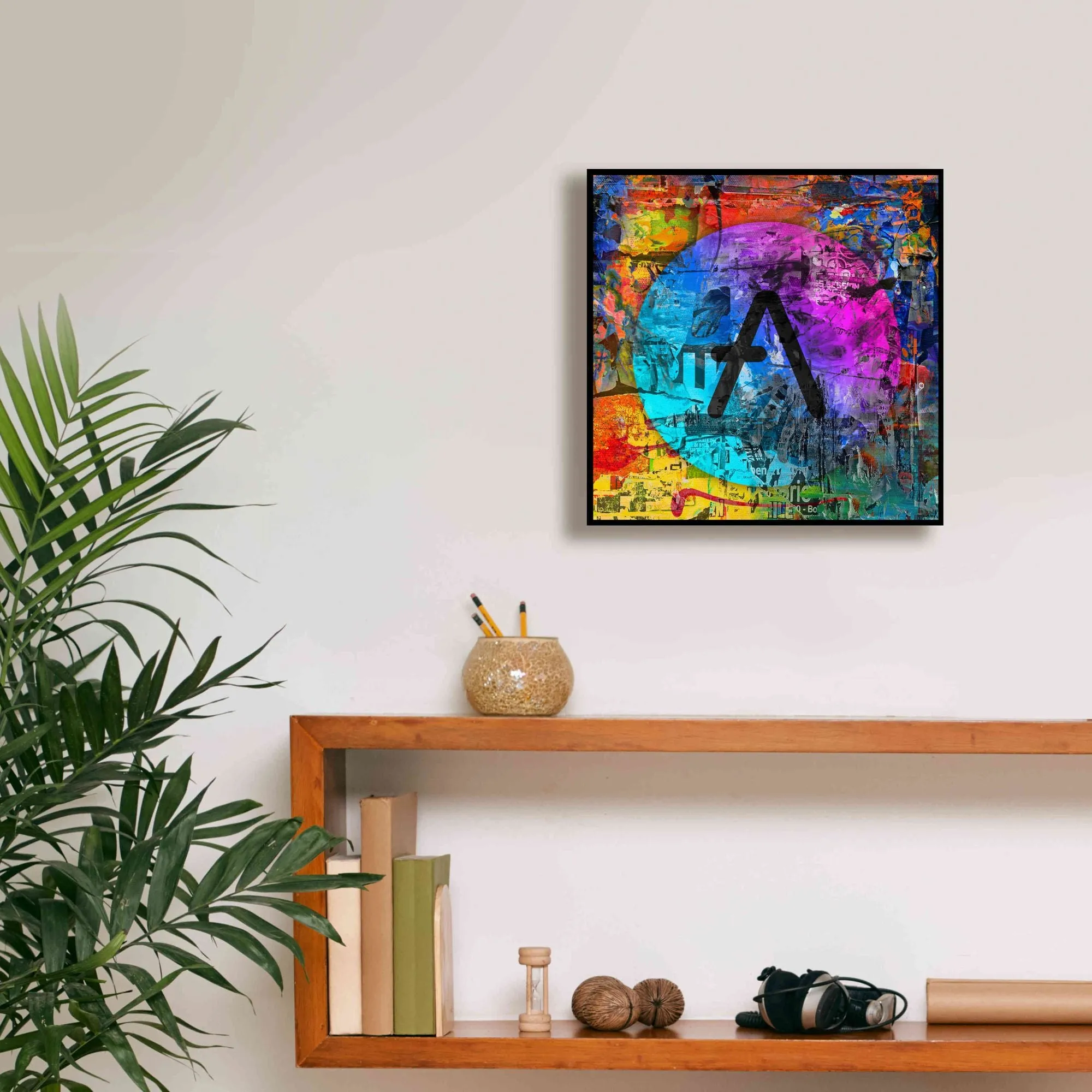 'Aave Crypto In Color' by Portfolio Giclee Canvas Wall Art