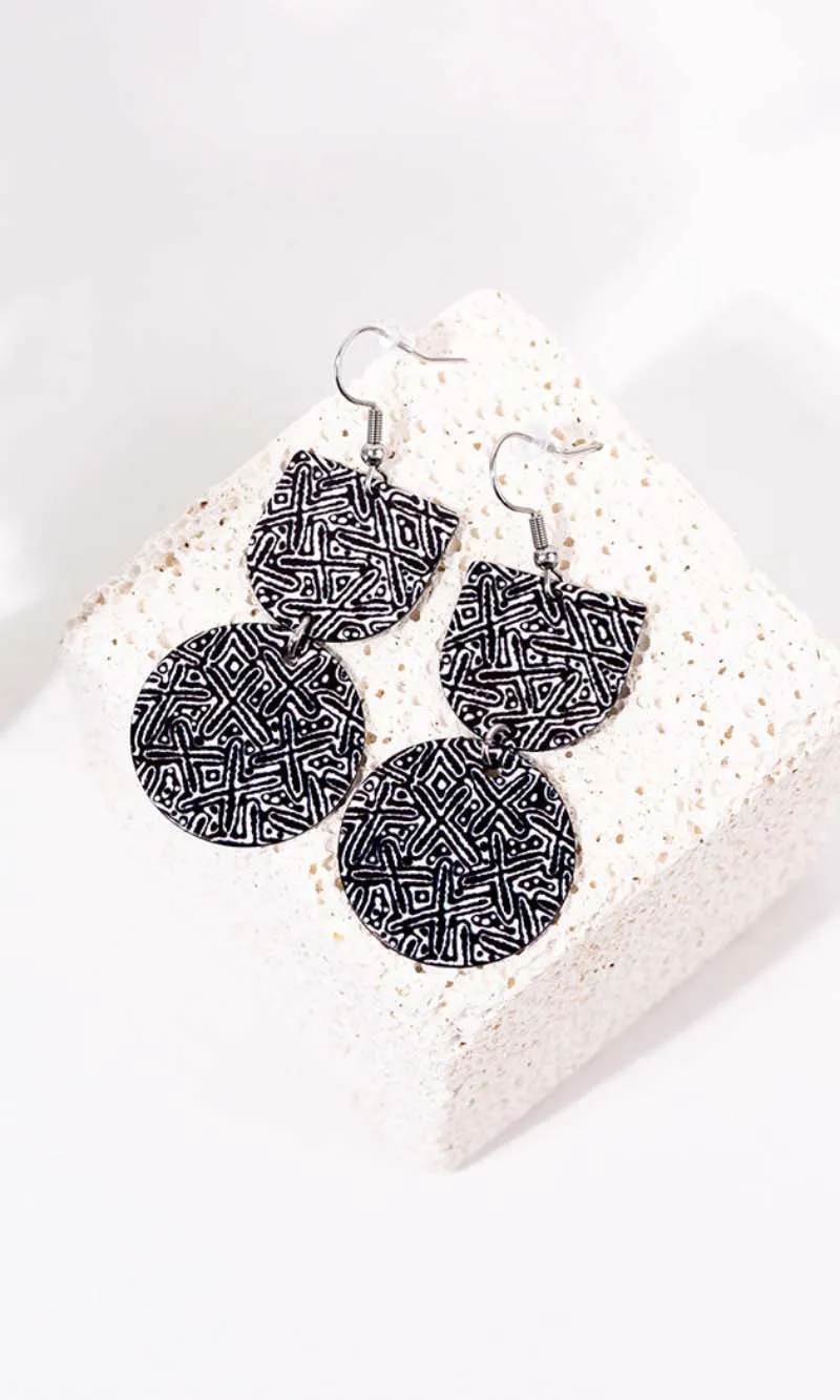 Aboriginal Art Earrings Ngatijirri Nests