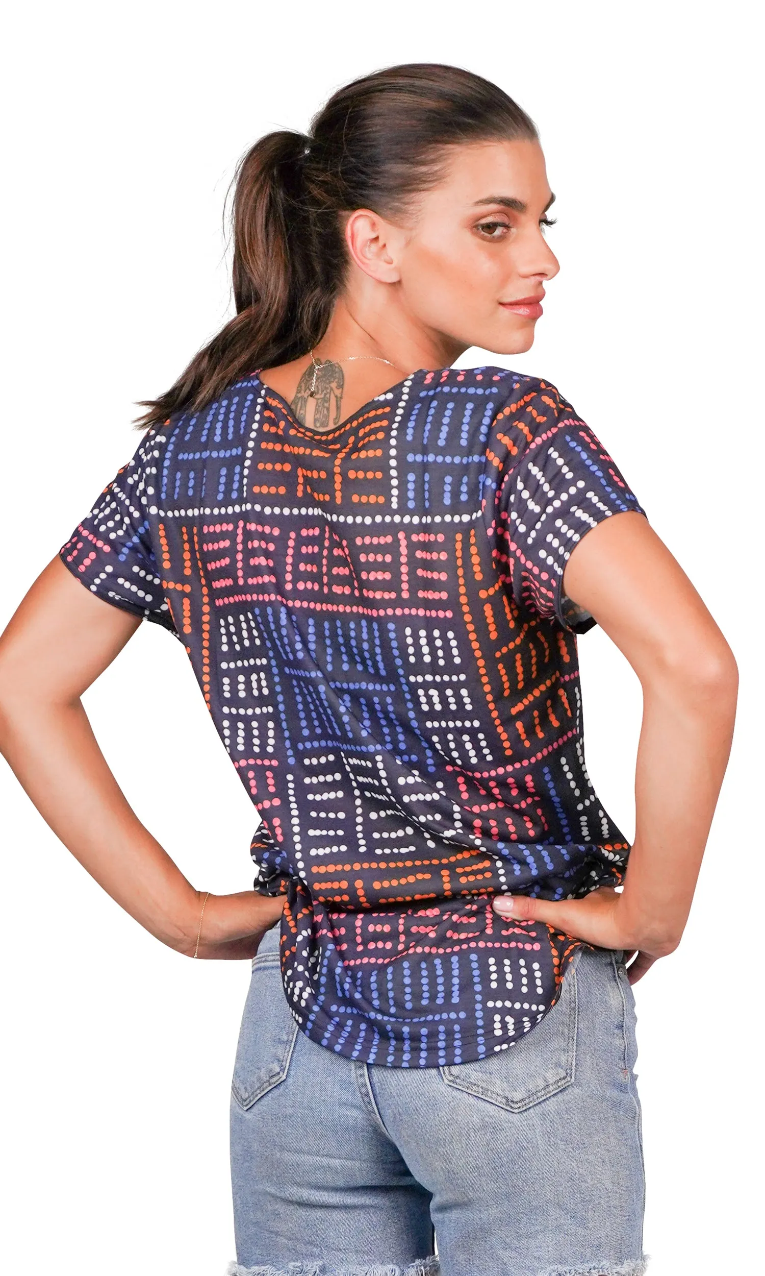 Aboriginal Art Fashion Top Bush Food