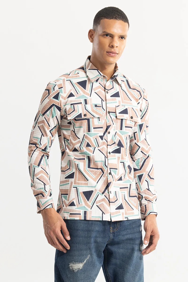 Abstractix Peach Overshirt