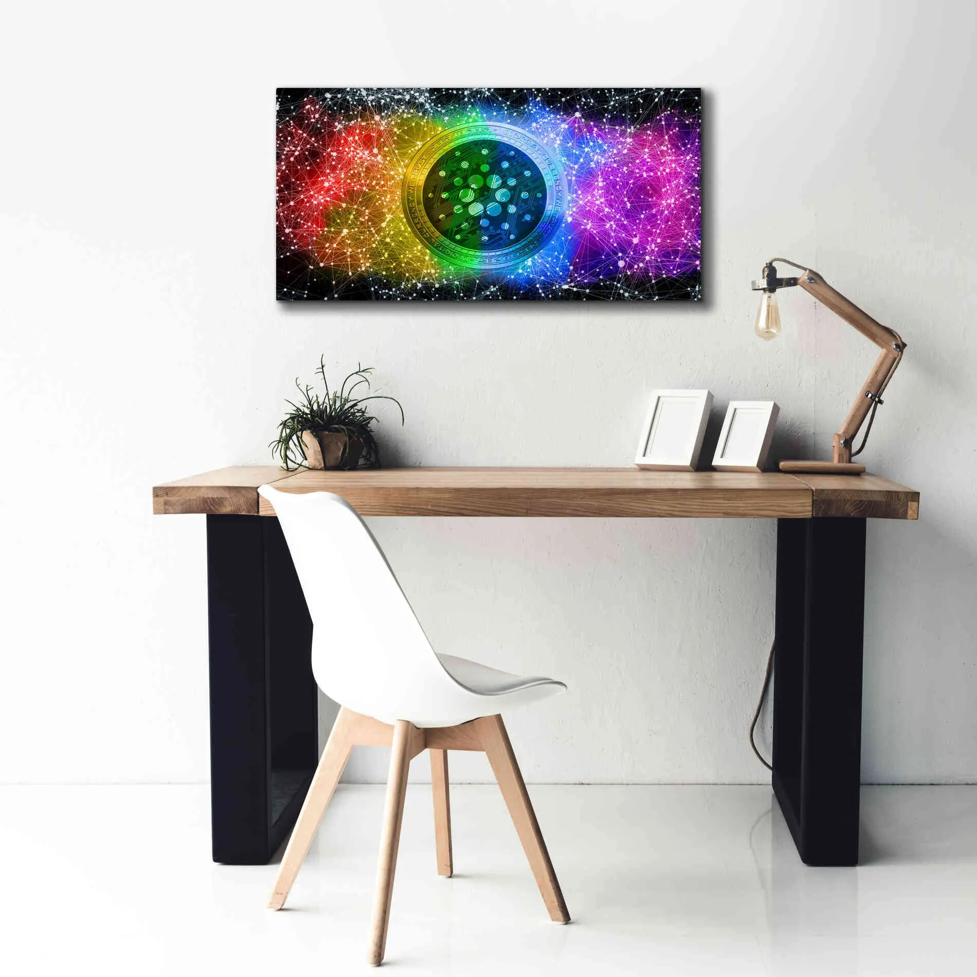 'Ada Cardano Crypto Constalation' by Epic Portfolio, Giclee Canvas Wall Art