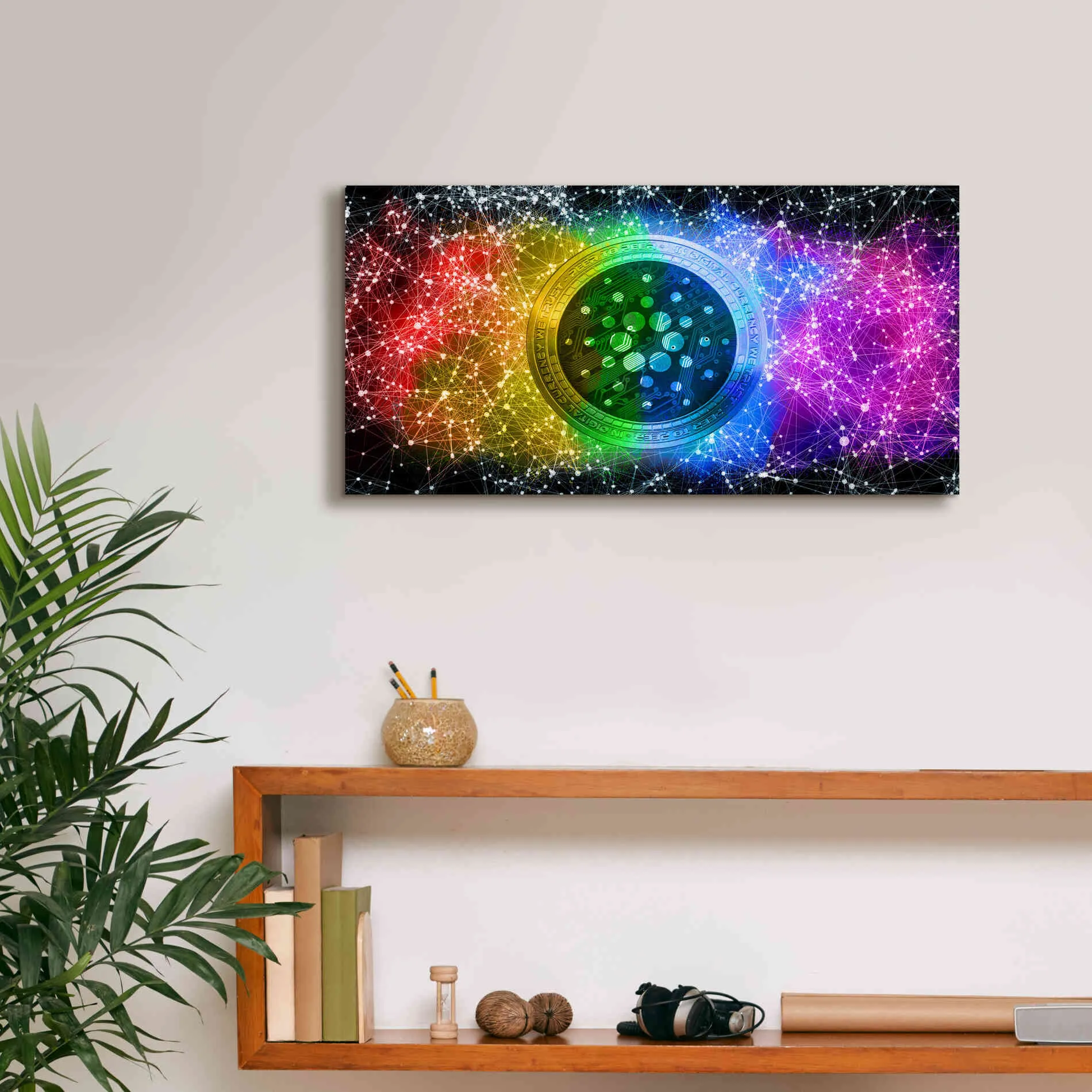 'Ada Cardano Crypto Constalation' by Epic Portfolio, Giclee Canvas Wall Art