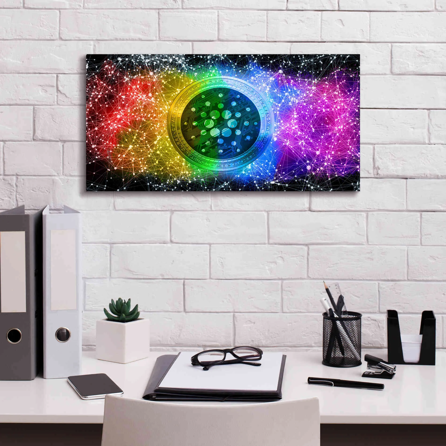 'Ada Cardano Crypto Constalation' by Epic Portfolio, Giclee Canvas Wall Art