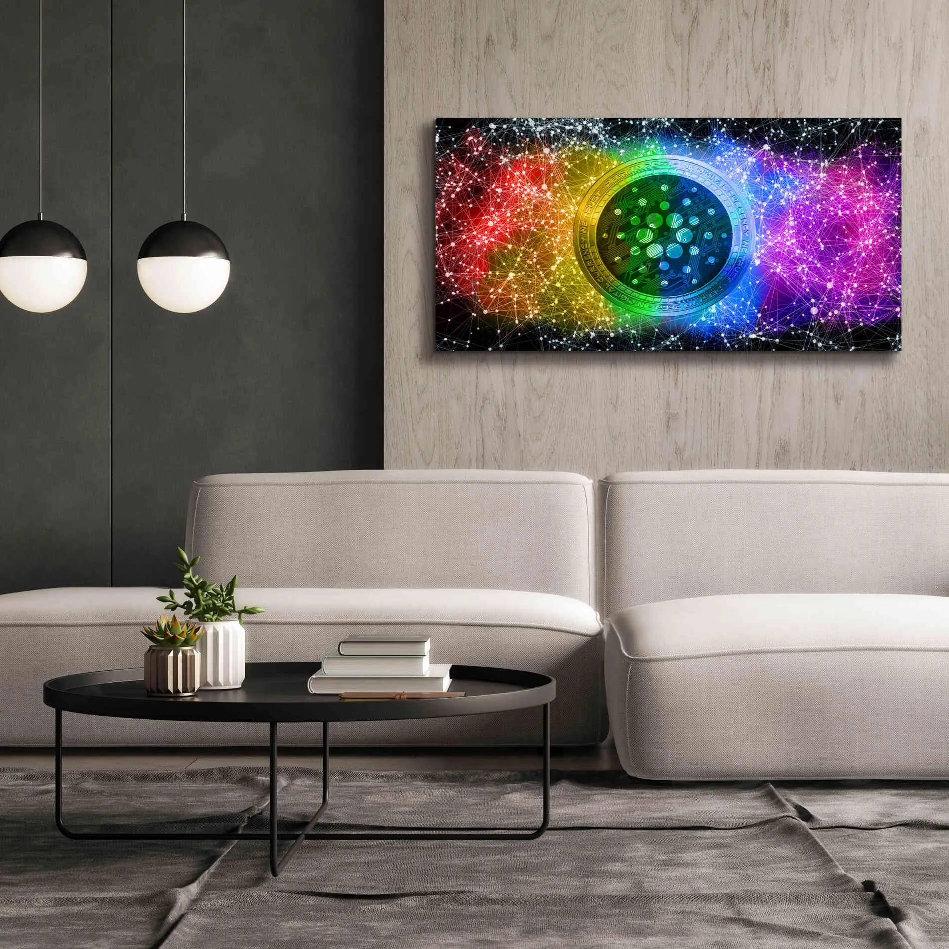 'Ada Cardano Crypto Constalation' by Epic Portfolio, Giclee Canvas Wall Art