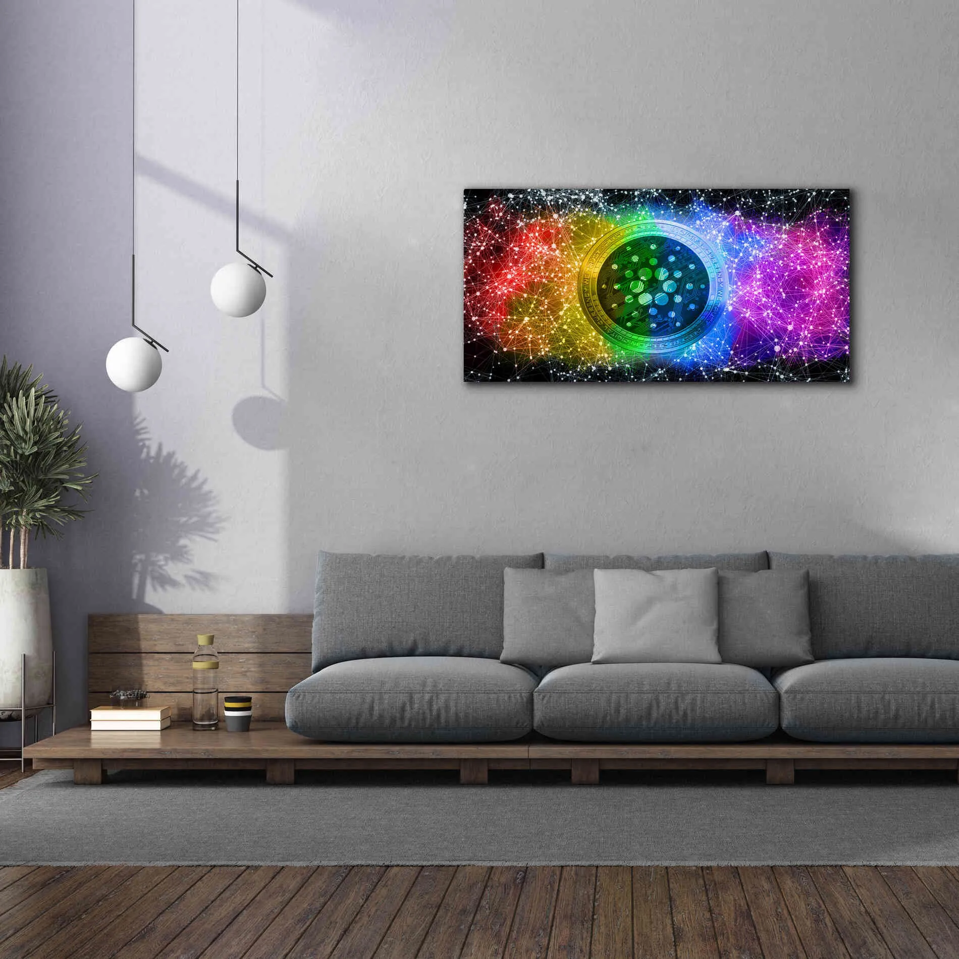 'Ada Cardano Crypto Constalation' by Epic Portfolio, Giclee Canvas Wall Art