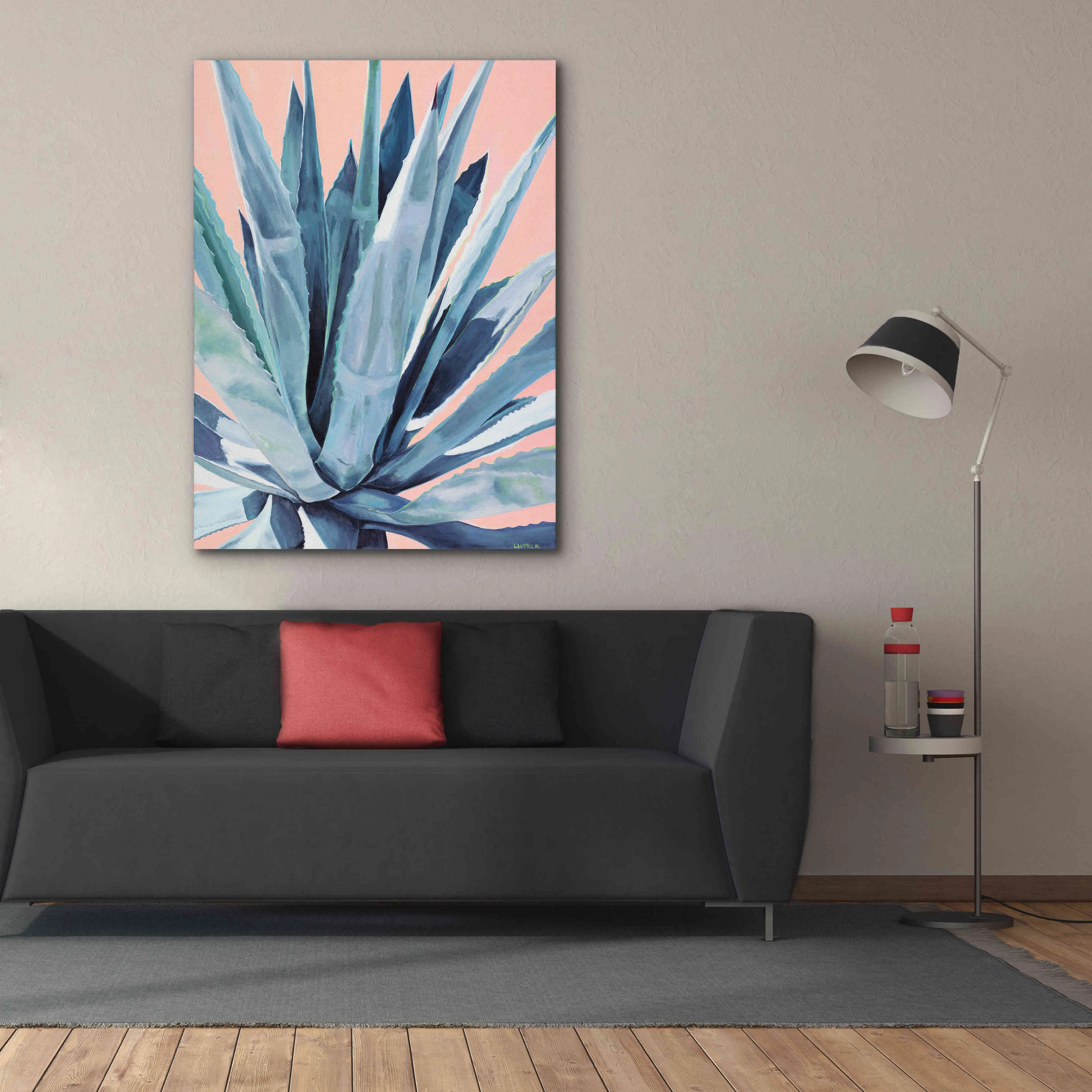 'Agave With Coral by Alana Clumeck Giclee Canvas Wall Art