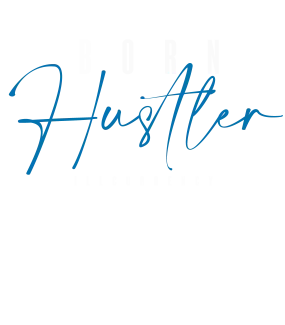 Air Jordan 1 “Dark Marina Blue” Black T-Shirt (Born Hustler)