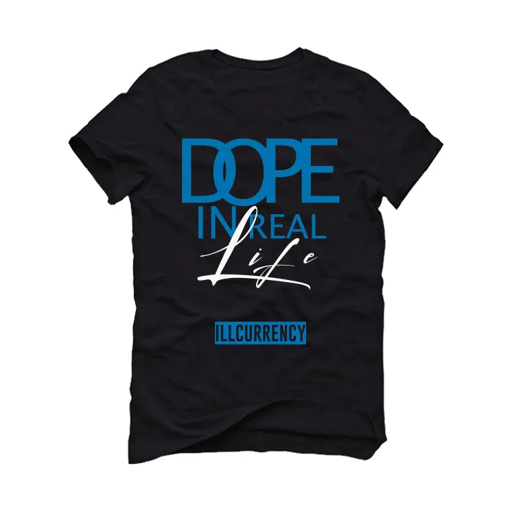 Air Jordan 1 “Dark Marina Blue” Black T-Shirt (DOPE)