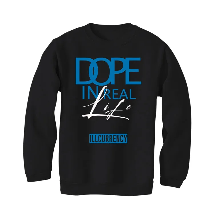 Air Jordan 1 “Dark Marina Blue” Black T-Shirt (DOPE)