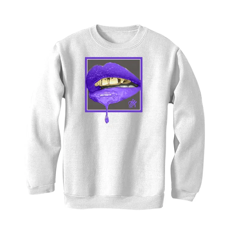 Air Jordan 3 Dark Iris - White T-Shirt (LIPSTICK)