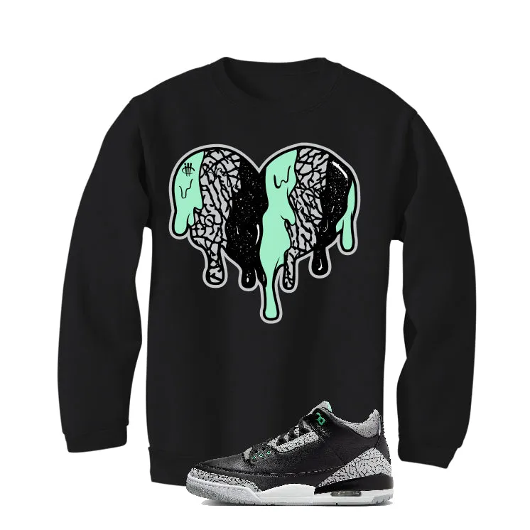 Air Jordan 3 “Green Glow” | illcurrency Black T-Shirt (Heart)