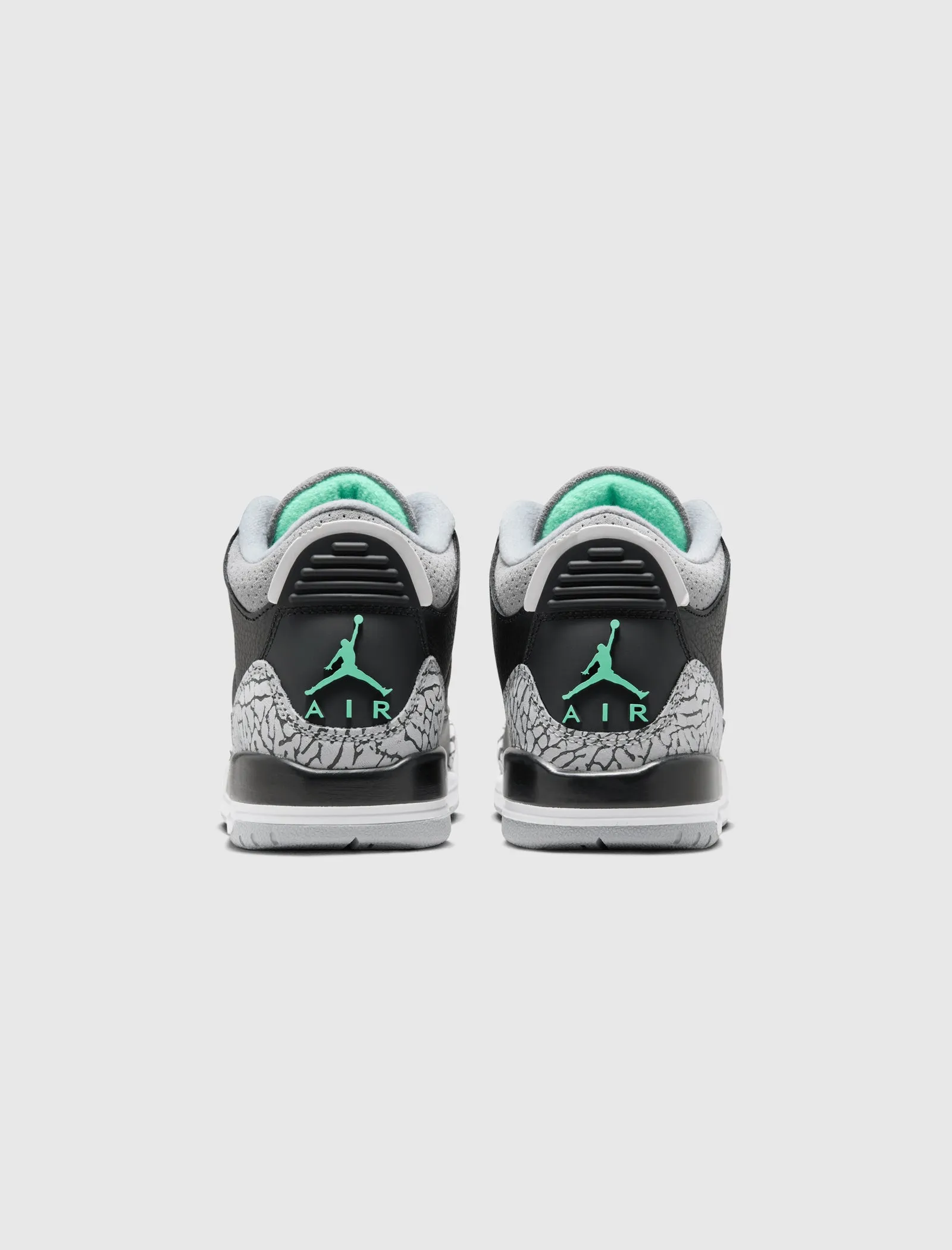 AIR JORDAN 3 RETRO "BLACK/ GREEN GLOW" GS