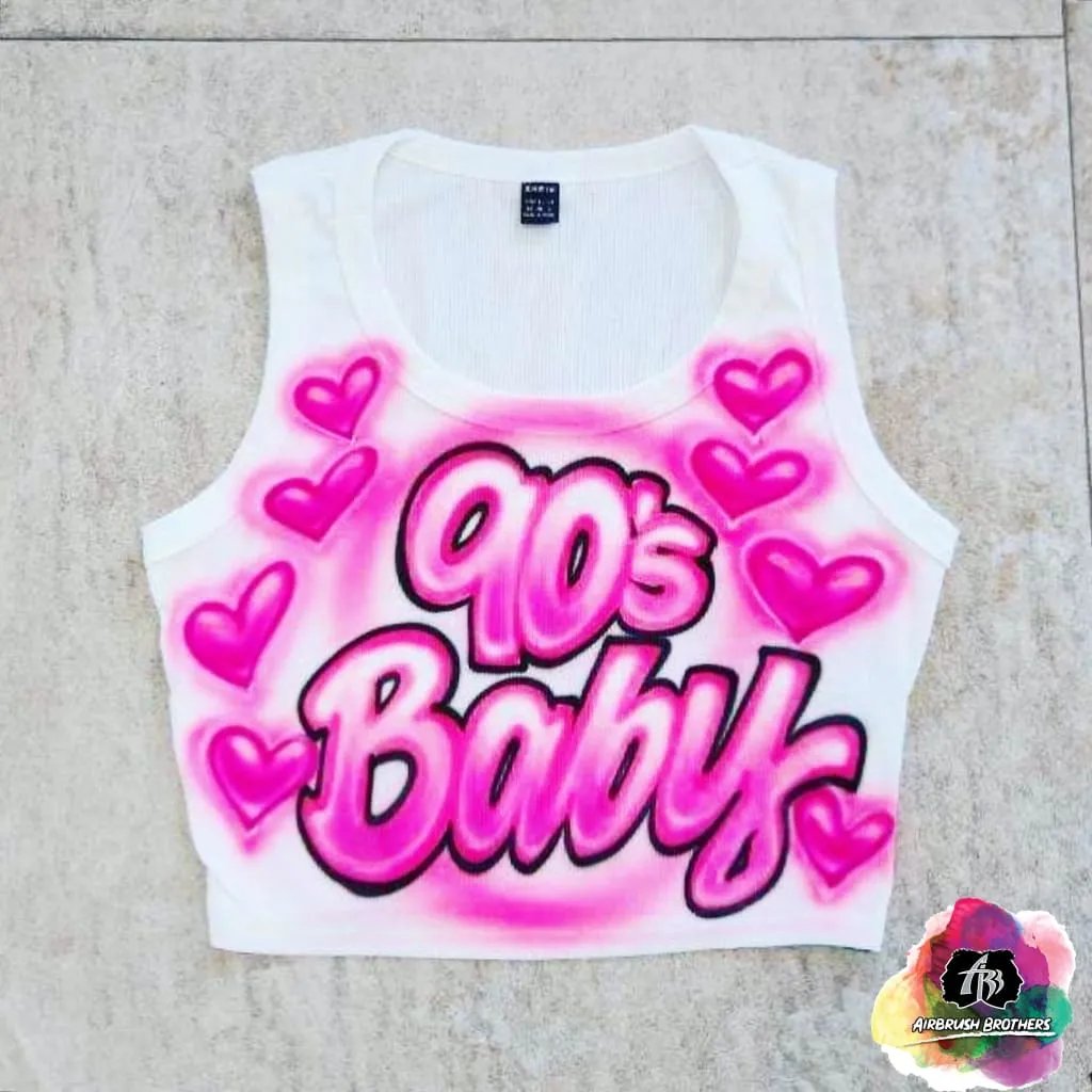 Airbrush Baby Crop Top Design