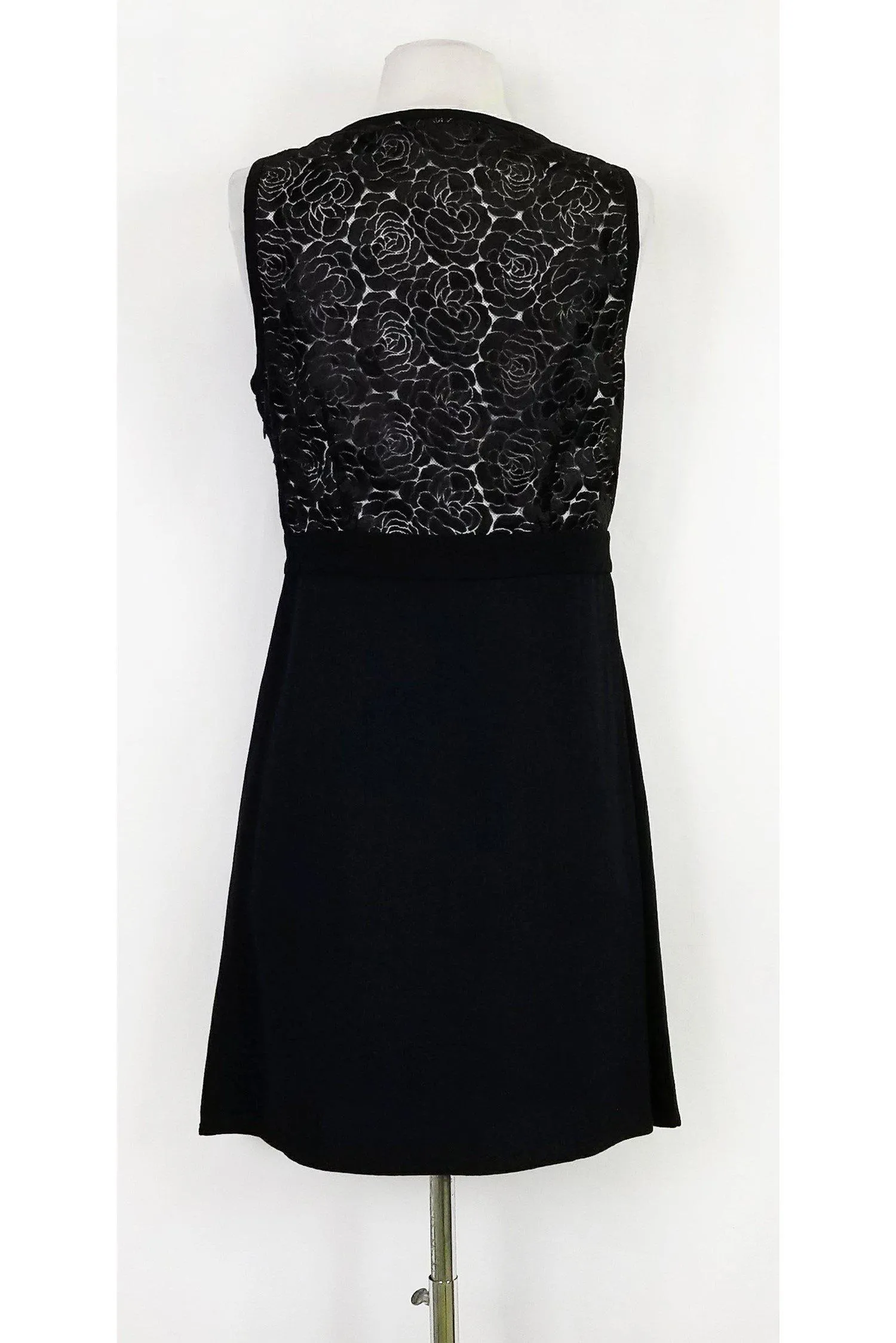 A.L.C. - Black & Navy Rose Lace Dress Sz 10